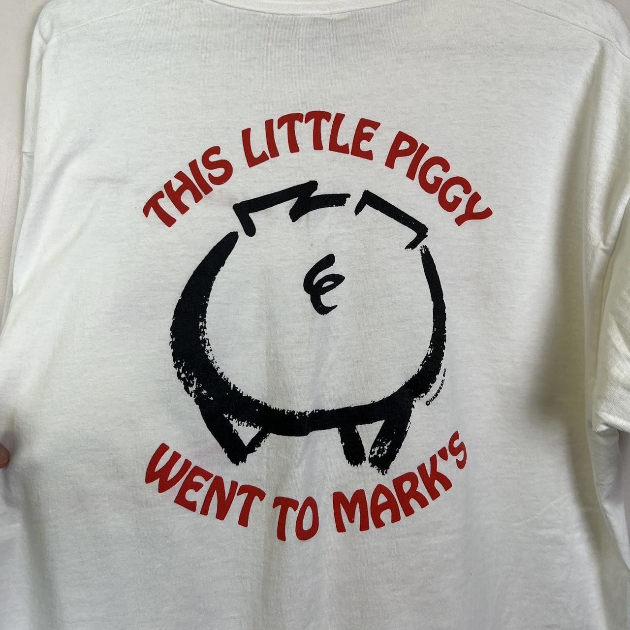 Designer Vintage Mark's Feed Store BBQ Pig T-Shirt 90s Fun T shirt XL Size US XL / EU 56 / 4 - 4 Thumbnail