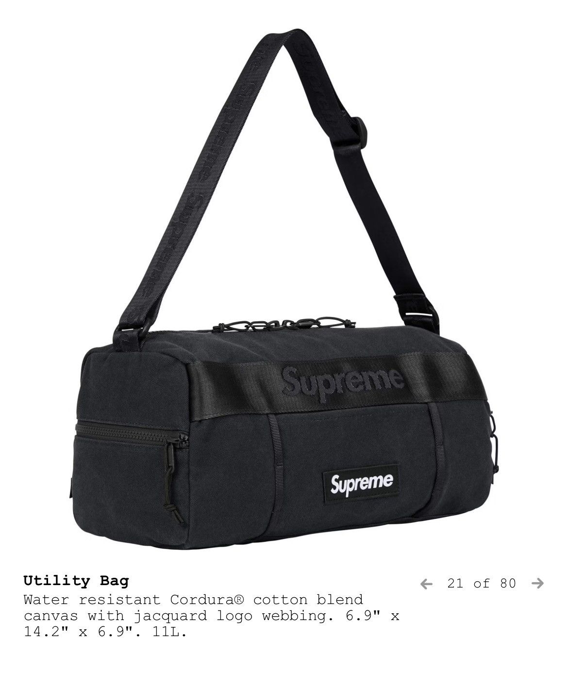 Supreme Supreme Utility Bag Size ONE SIZE - 4 Thumbnail