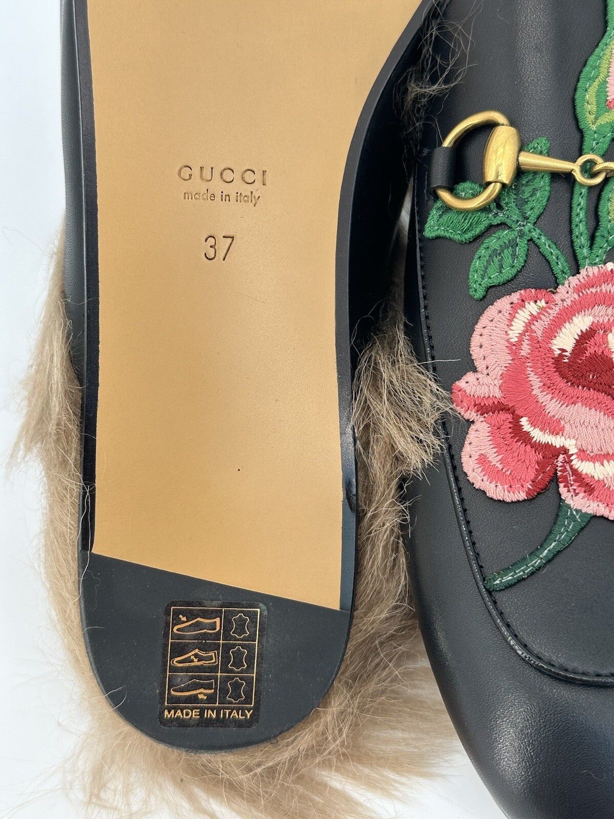 Gucci Size-IT-37/US-7 New Gucci Mules Princetown Woman's Size US 7 / IT 37 - 9 Thumbnail