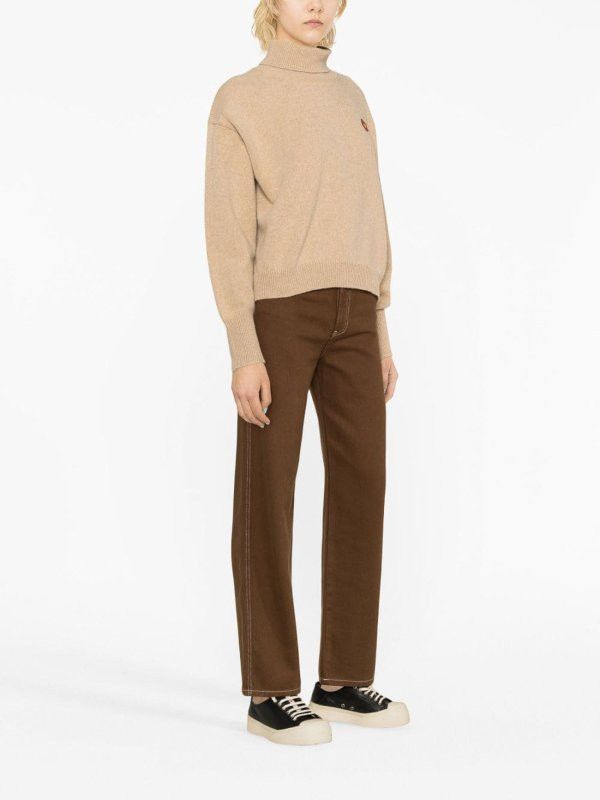 Kenzo o1y1025 Turtleneck Sweater in Camel Size XS / US 0-2 / IT 36-38 - 2 Thumbnail
