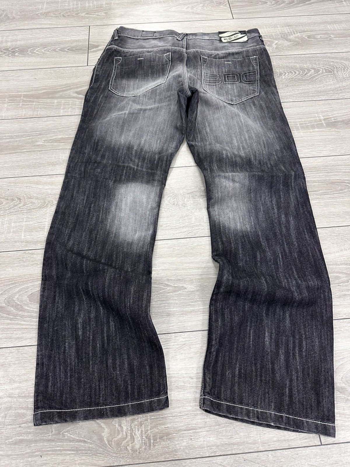 Japanese Brand Vintage Y2K Black Washed Flared Jeans Size US 34 / EU 50 - 1 Thumbnail