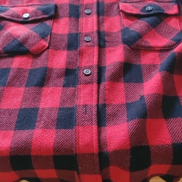 Vintage Vintage Peters Whaler Red Buffalo Plaid Wool Long Sleeve Sz Size US M / EU 48-50 / 2 - 5 Thumbnail