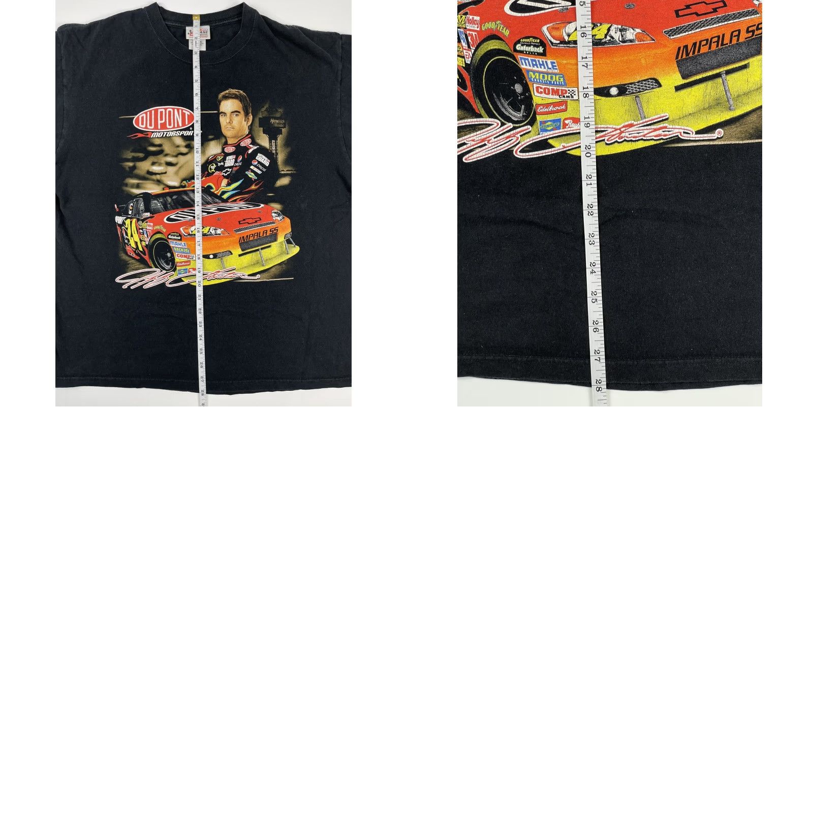 Chase Authentics Chase Authentics Jeff Gordon NASCAR Racing T-Shirt Black Adult XL Cotton Short Sleeve Logo Mens Size US XL / EU 56 / 4 - 8 Thumbnail