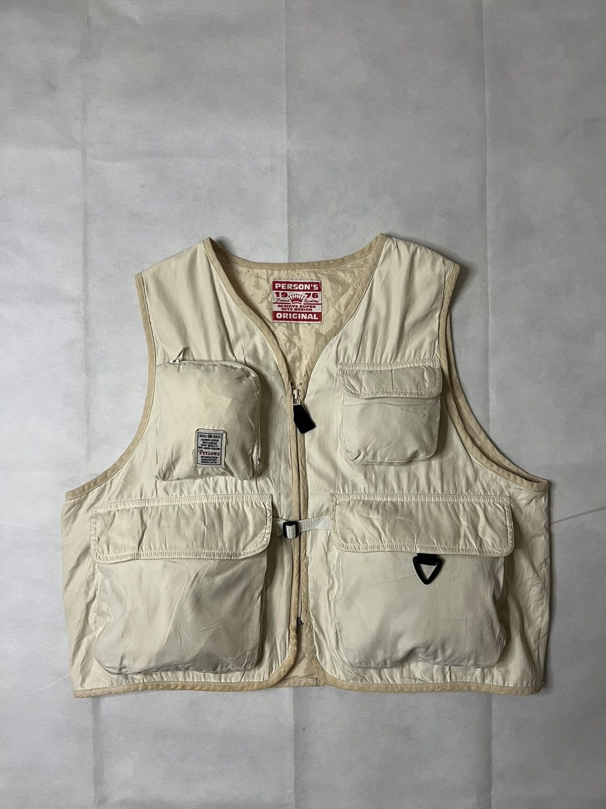 PERSON'S Vintage Embroidered Person's Multi Pocket Fishing Vest Size US L / EU 52-54 / 3 - 1 Thumbnail