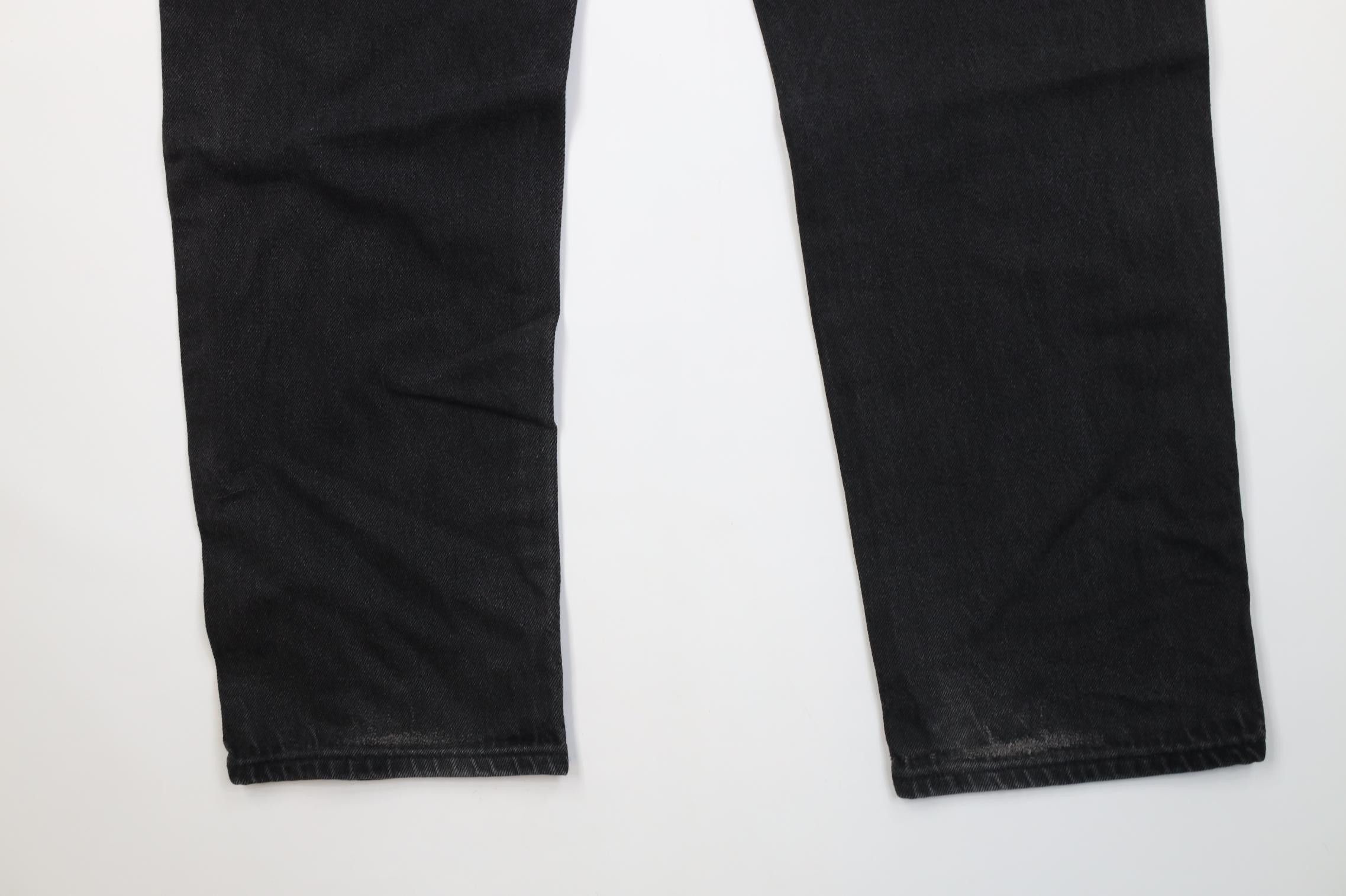Vintage Vintage 90s Streetwear Straight Leg Denim Jeans Black Cotton Size US 36 / EU 52 - 12 Thumbnail