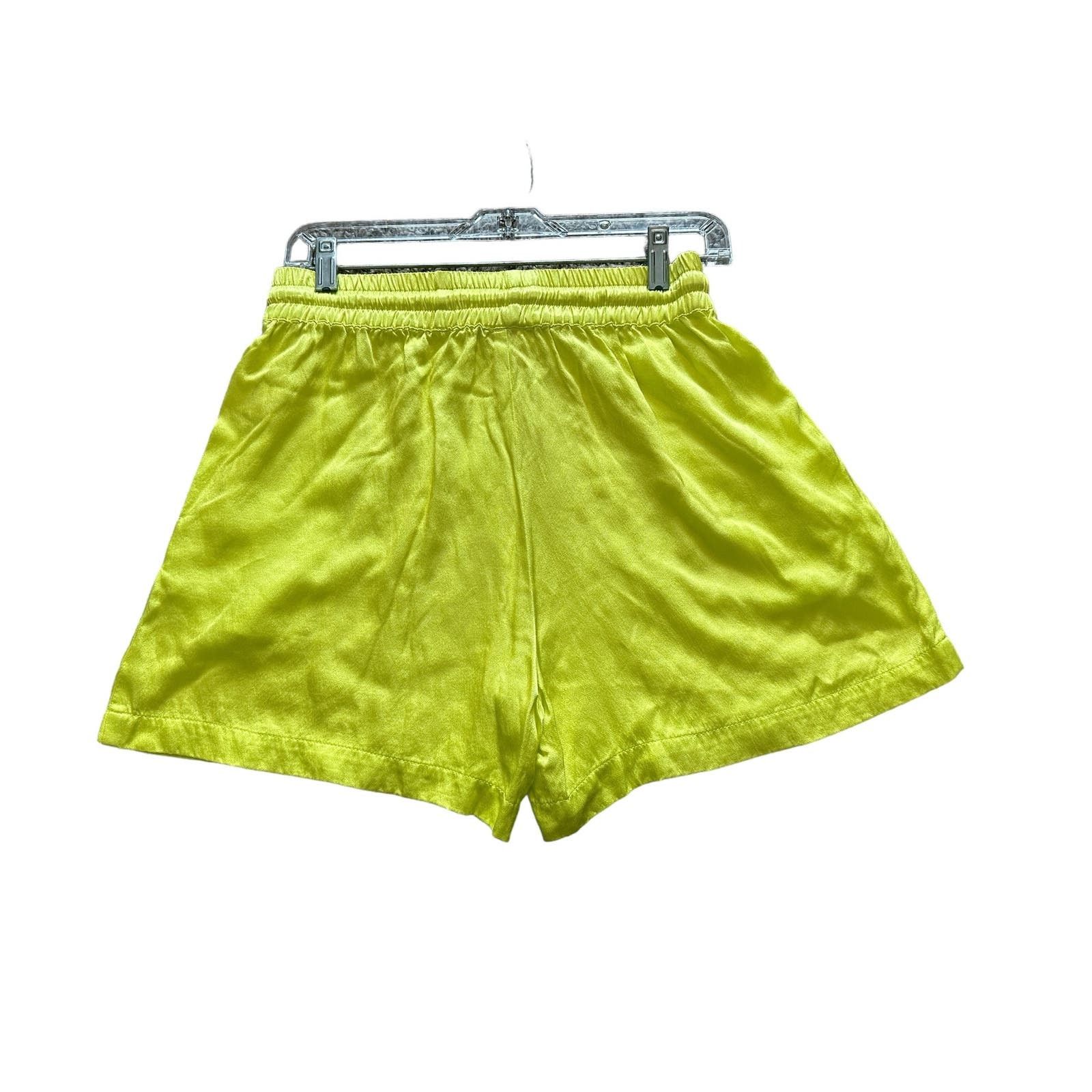 Young Fabulous & Broke YFB Women's Medium Boxer Silky Lime Green Drawstring Shorts Size 30" / US 8 / IT 44 - 8 Thumbnail