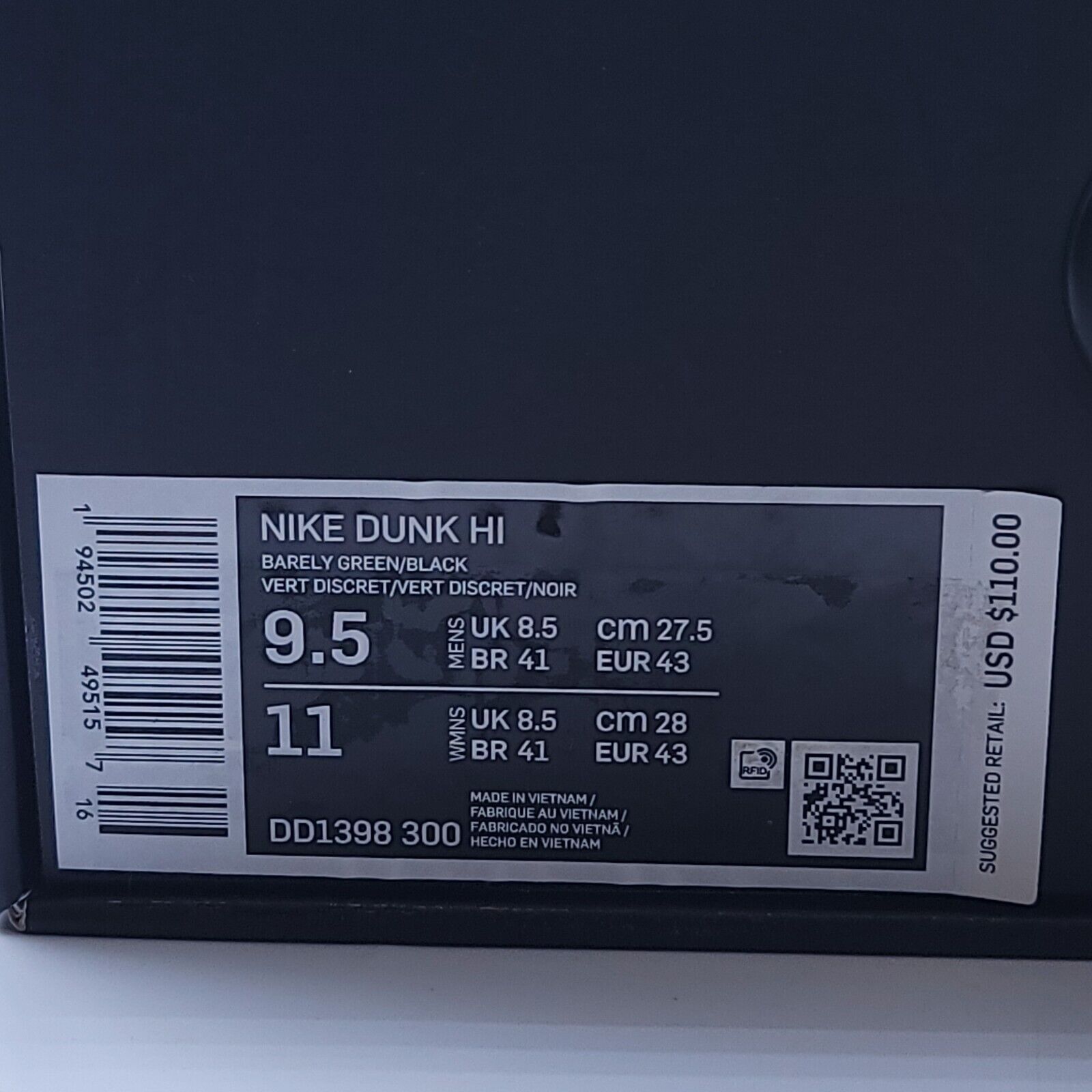 Nike Nike Dunk HI Basketball Shoe Mens Size 9.5 DD1398-300 SE Size US 9.5 / EU 42-43 - 10 Thumbnail