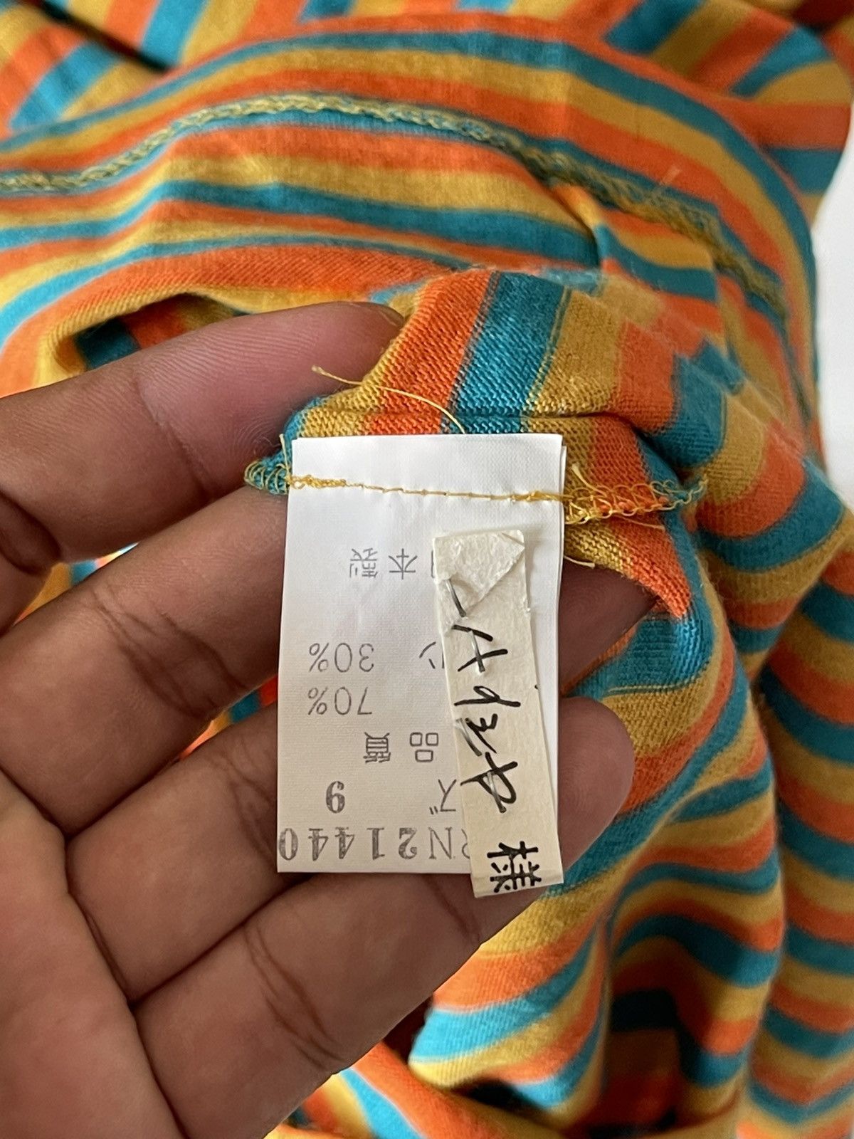 Issey Miyake × Pleats Please Issey Miyake 70s Issey Miyake Stripe Dress Size M / US 6-8 / IT 42-44 - 8 Thumbnail