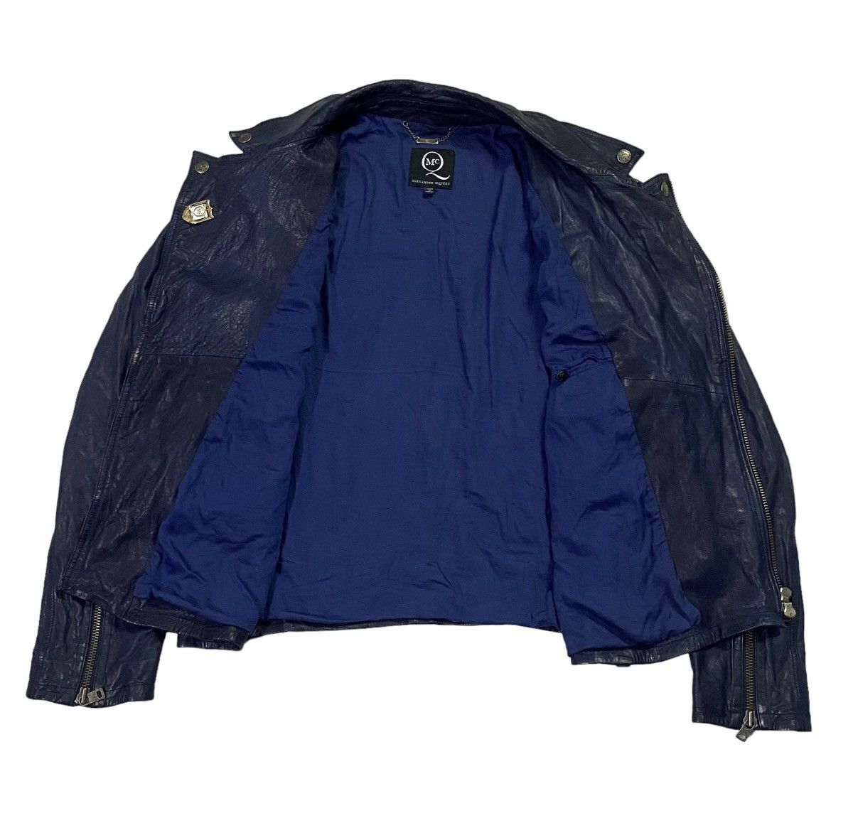 Alexander McQueen Alexander McQueen Double Coller Leather Jacket Size US XL / EU 56 / 4 - 25 Thumbnail