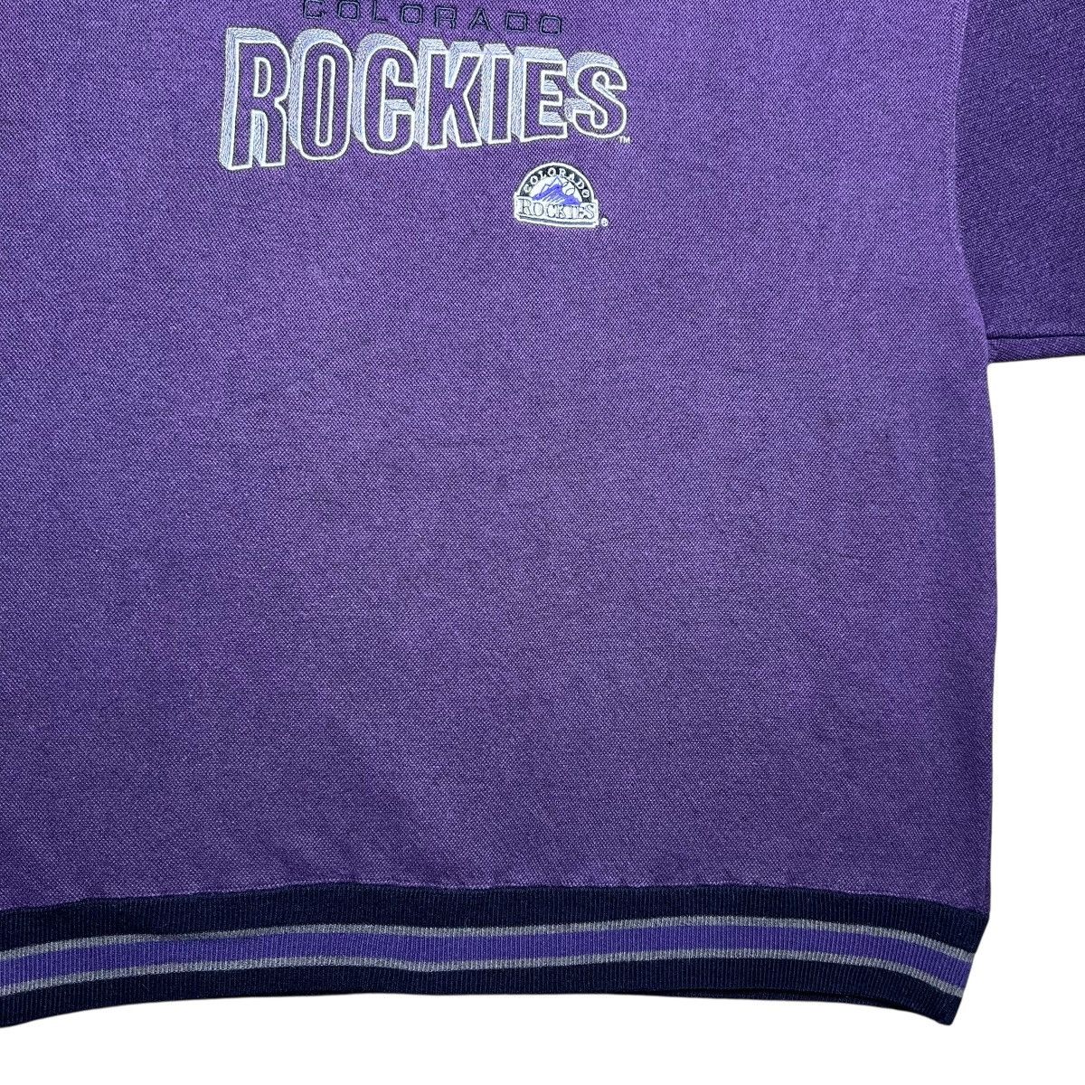 MLB 90s MLB Colorado Rockies BAC Premier Embroidered Sweatshirt Size US L / EU 52-54 / 3 - 6 Thumbnail
