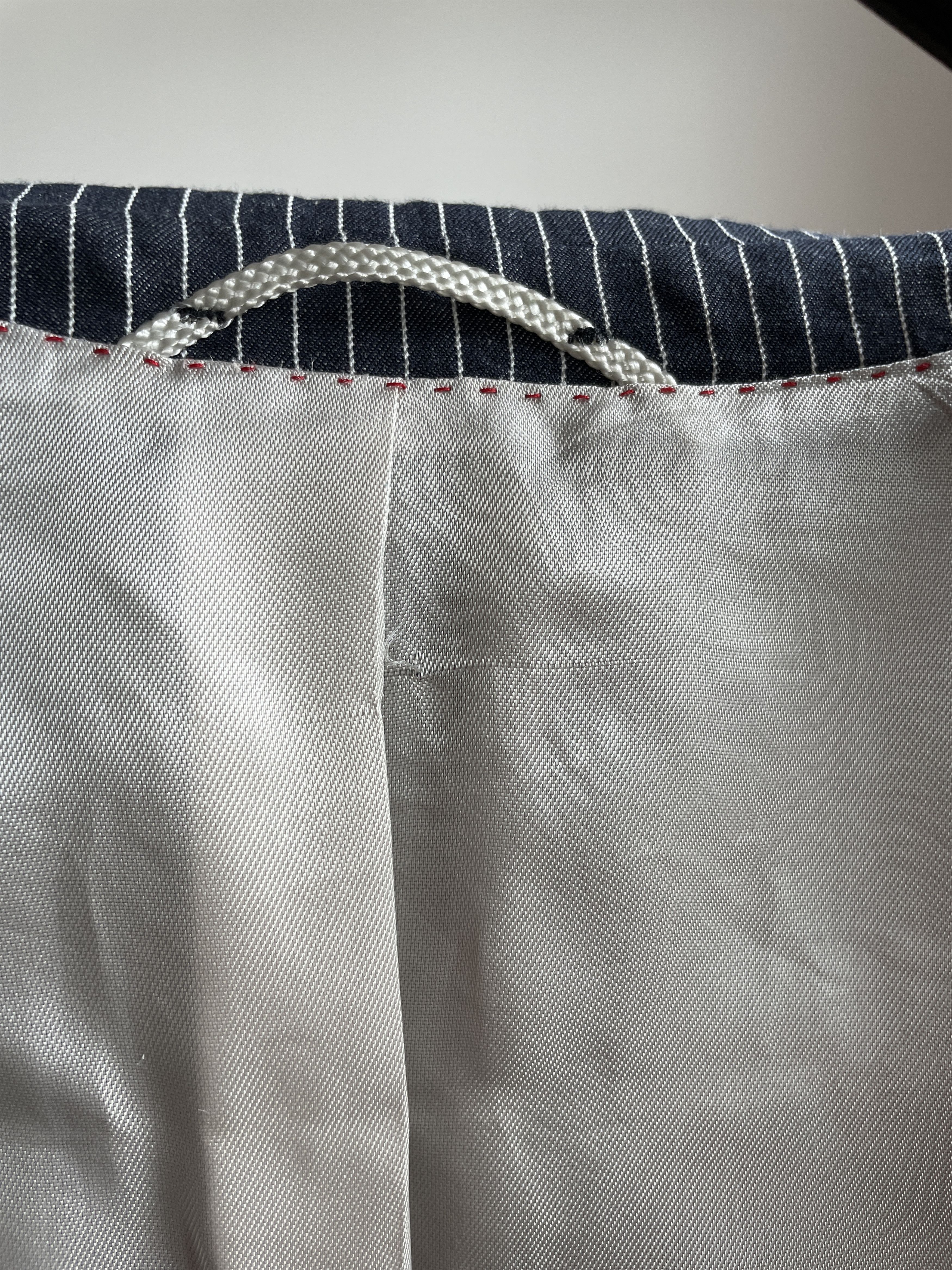 SCABAL Scabal Savile Row 3 Button Cotton Linen Striped Blazer Size 40R - 7 Thumbnail