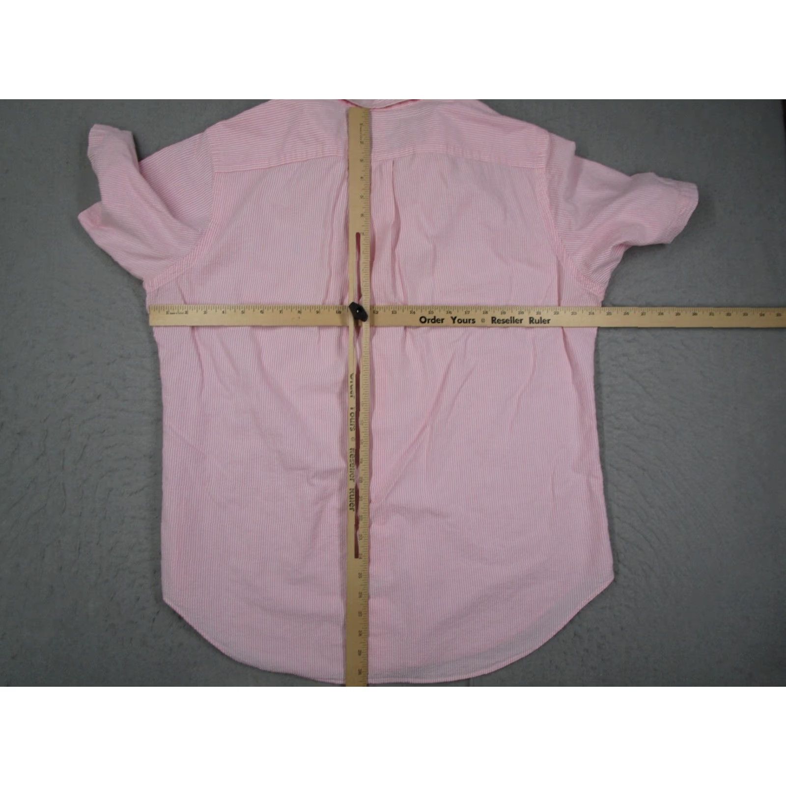 Ralph Lauren VINTAGE Ralph Lauren Shirt Mens XL Pink Stripe Seersucker Classic Fit Button-Down Polo Embroidered Pony Casual Workwear Summer Size US XL / EU 56 / 4 - 6 Thumbnail