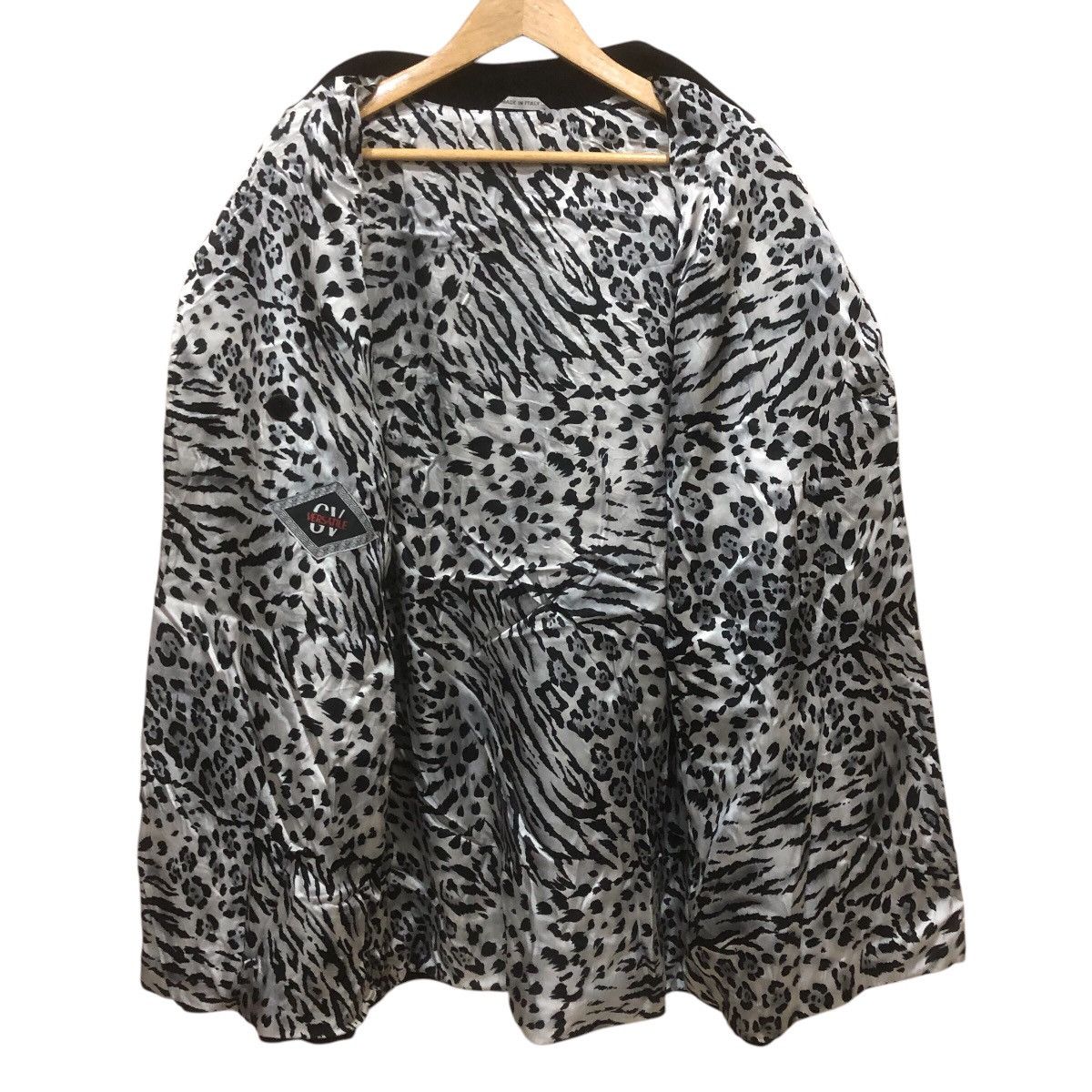Versace 2001 lana Wool Cloaked Coat Black Jacket Size L / US 10 / IT 46 - 18 Thumbnail
