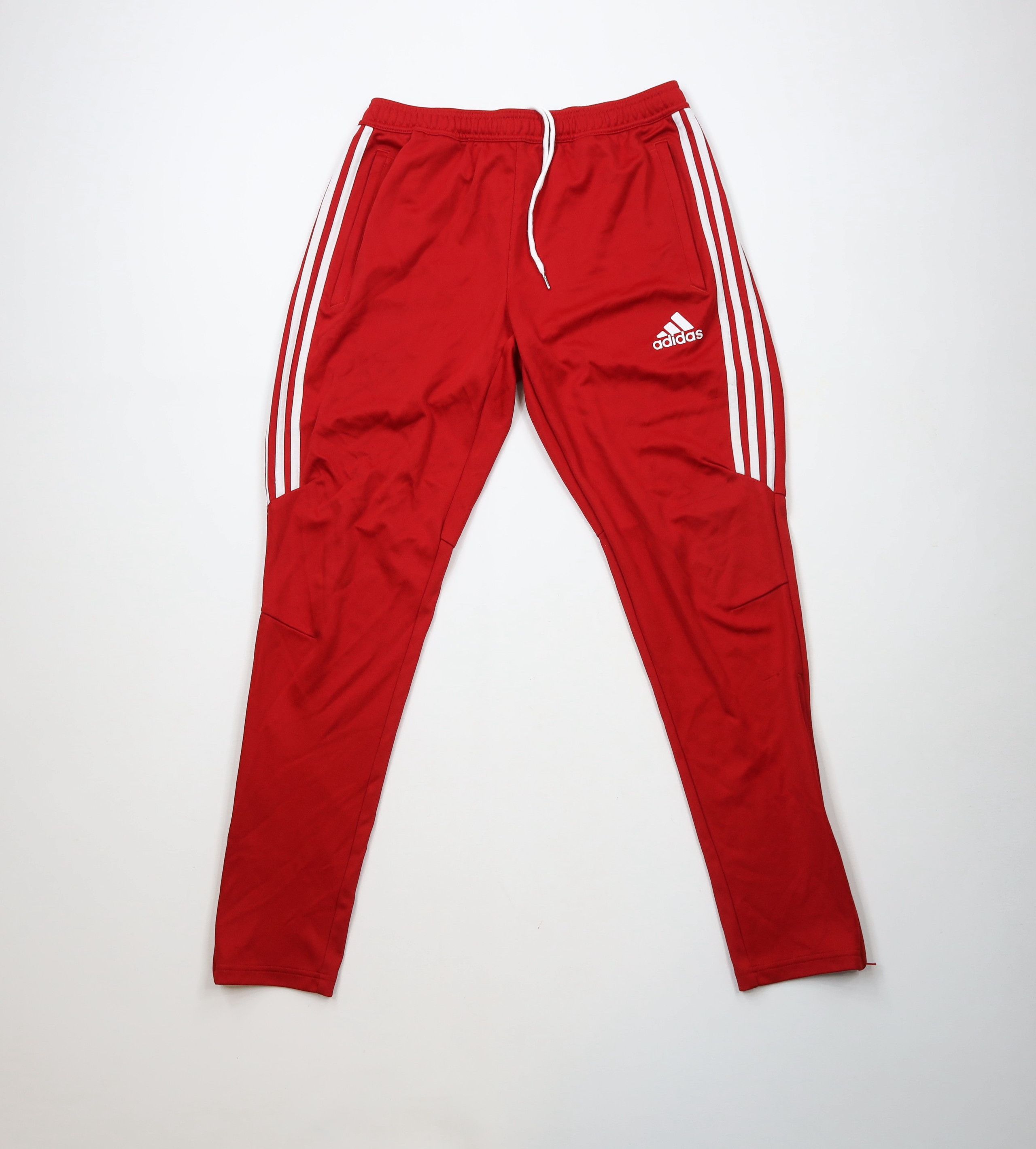Adidas × Vintage Vintage Y2K Adidas Striped Tapered Soccer Warm Up Pants Red Size US 36 / EU 52 - 1 Thumbnail