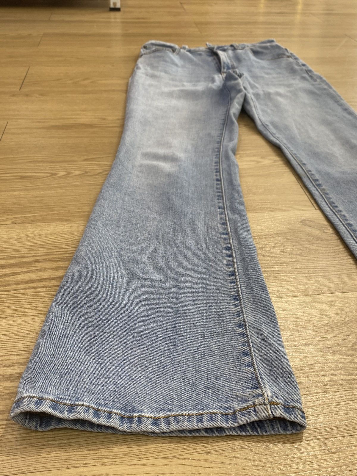 GU GU Japanese Brand Blue Faded Style Flare Jeans Size US 29 - 5 Thumbnail