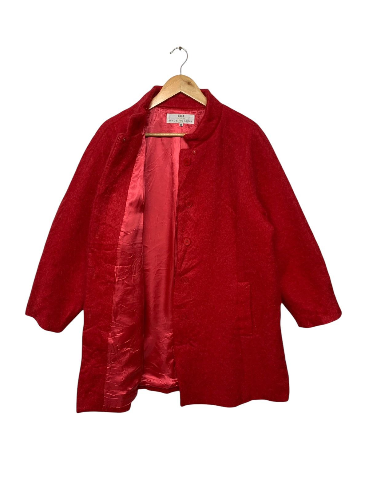 Balenciaga × Vintage Rare Balenciaga Wool Long Jacket Button Down Size M / US 6-8 / IT 42-44 - 1 Thumbnail