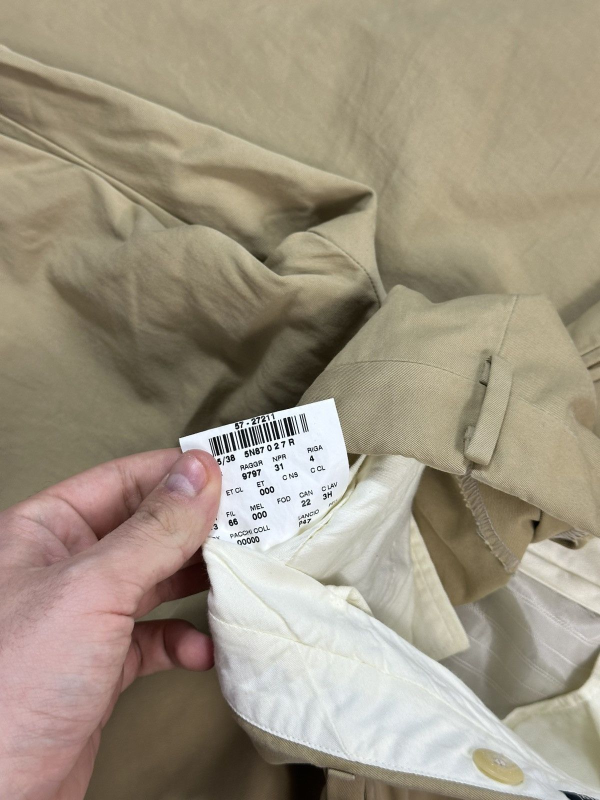 Polo Ralph Lauren Polo Ralph Lauren Classic Pants Men's Made In Italy Beige Size US 33 - 11 Thumbnail