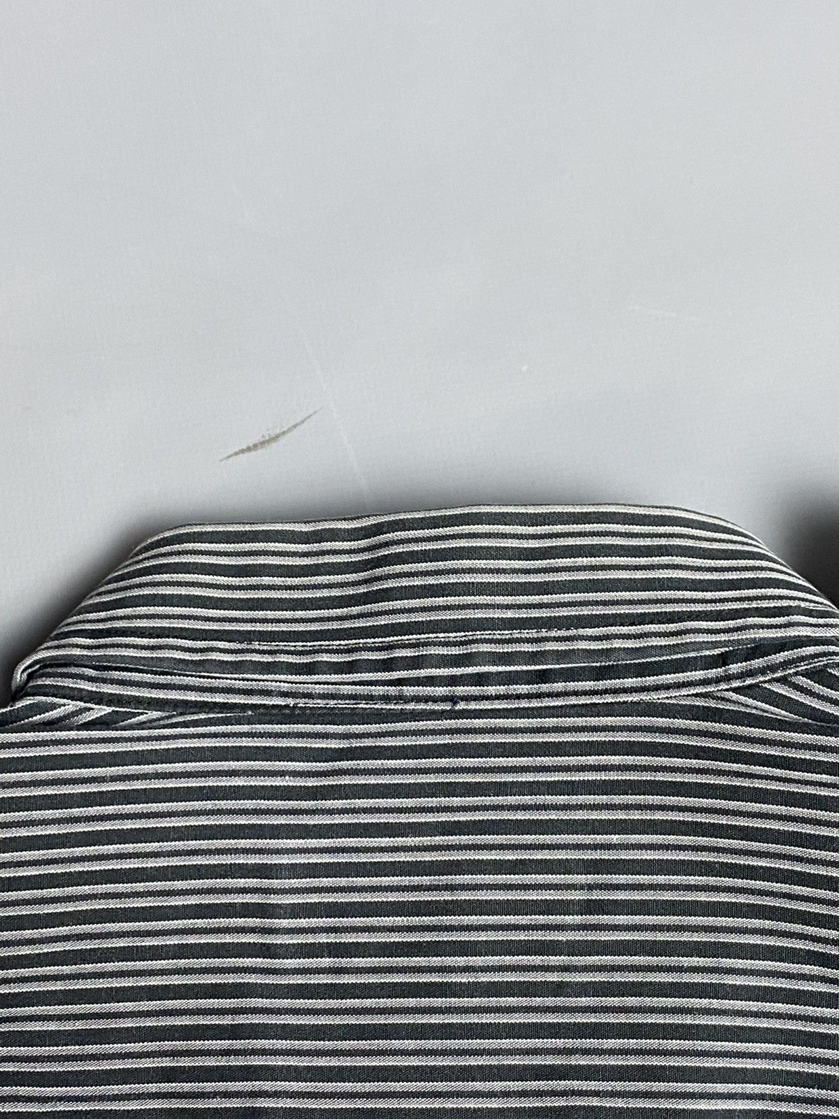 Thierry Mugler Vintage Thierry Mugler Striped Slim Snap Button Shirt Sz 40 Size US M / EU 48-50 / 2 - 16 Thumbnail