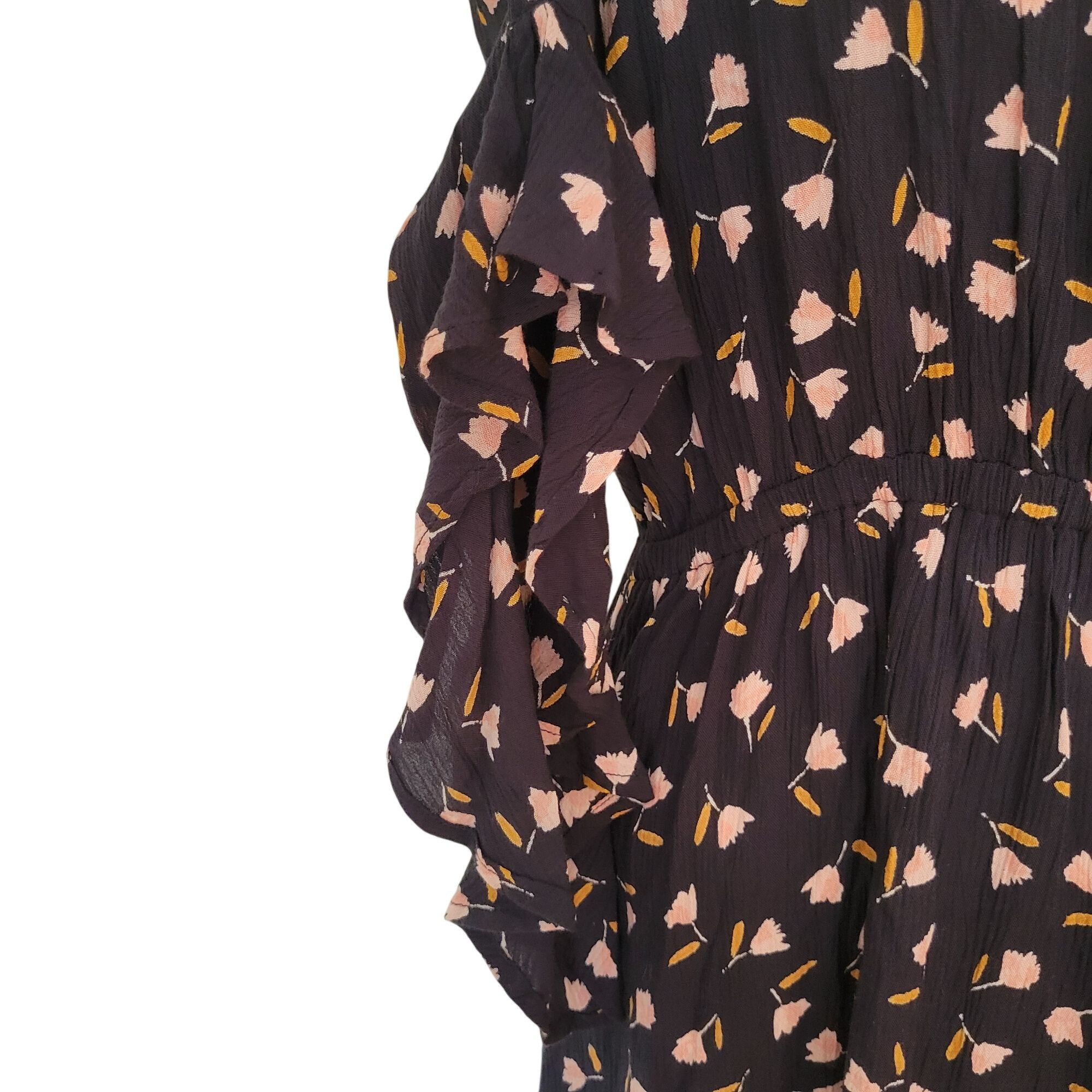 Billabong Billabong M LOVE LIGHT Golden Hour Floral Print Mini Dress R Size M / US 6-8 / IT 42-44 - 6 Thumbnail