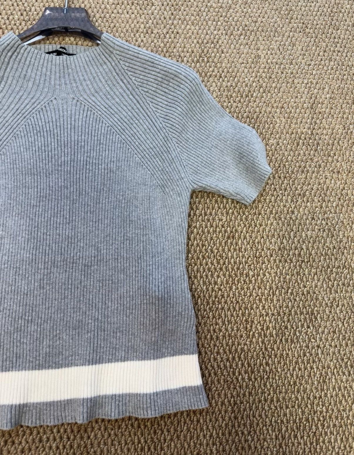 Comme des Garcons Comme des Garçons Junya Mock Neck Short Sleeve Knit Top K23 Size S / US 4 / IT 40 - 2 Thumbnail