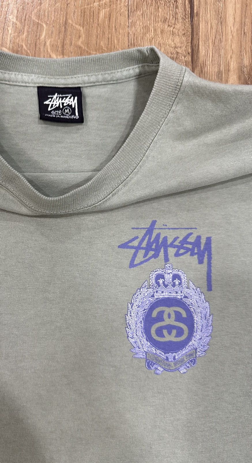 Stussy Stüssy Crown Wreath Pigment Dyed Tee Size US M / EU 48-50 / 2 - 3 Thumbnail