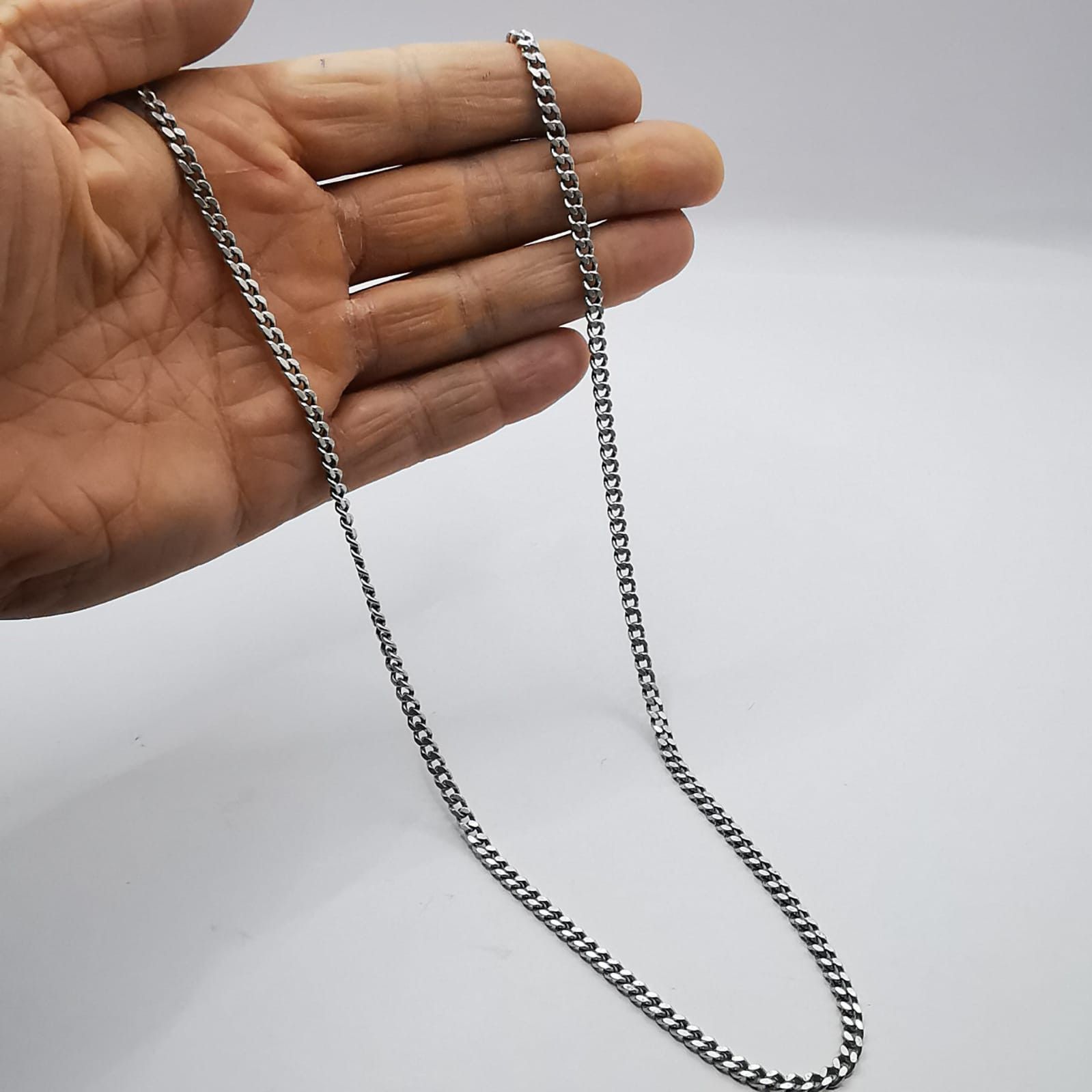 Sterling Silver Vintage Jewelry Chain, 925 Sterling Silver, Signed 24.86g Size ONE SIZE - 3 Thumbnail