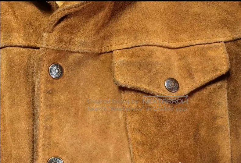 Other Fleece cowhide leather jacket leather jacket Size US M / EU 48-50 / 2 - 4 Thumbnail