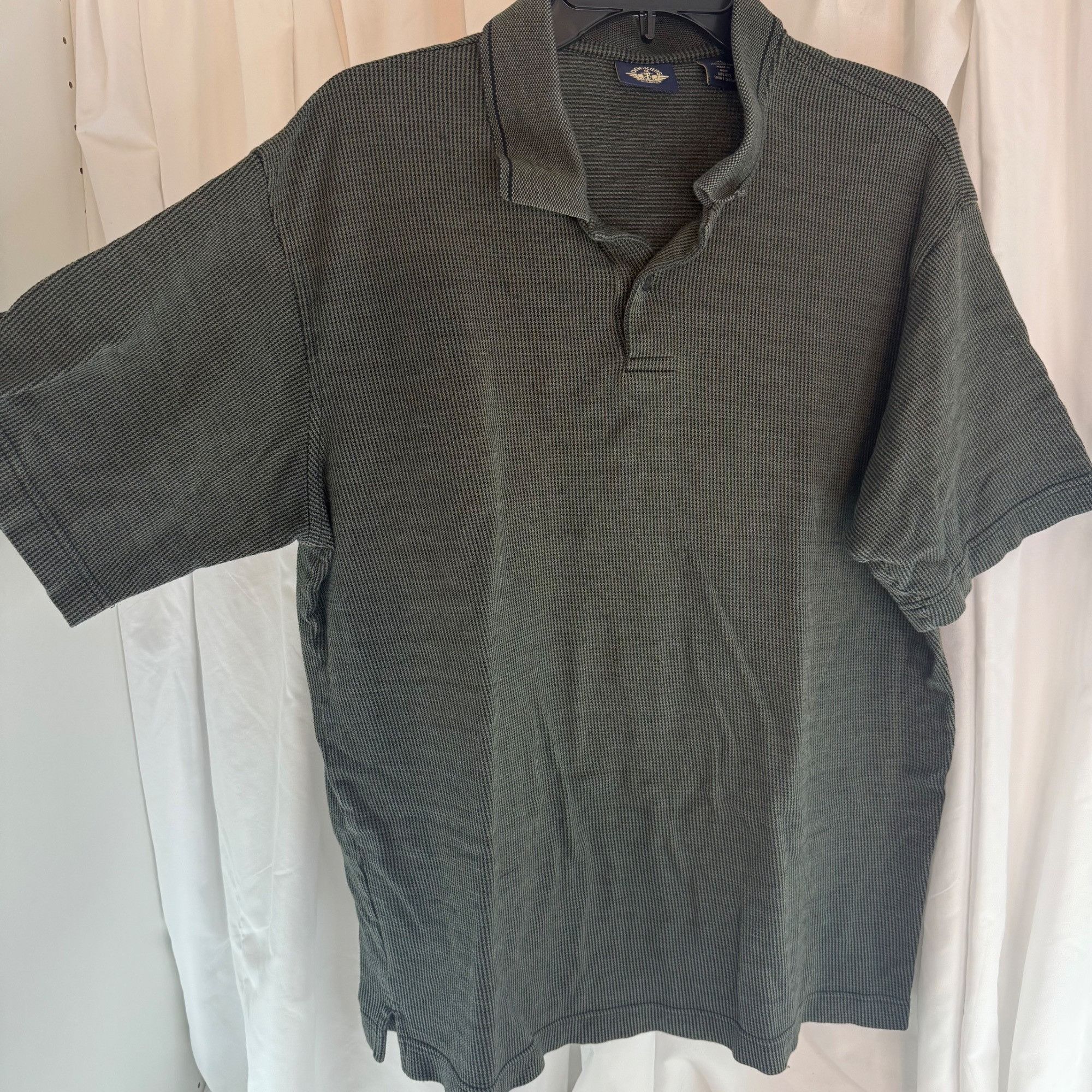 Dockers Dockers Vintage XL Black & Green Short Sleeve Polo Shirt Cas Size US XL / EU 56 / 4 - 3 Thumbnail