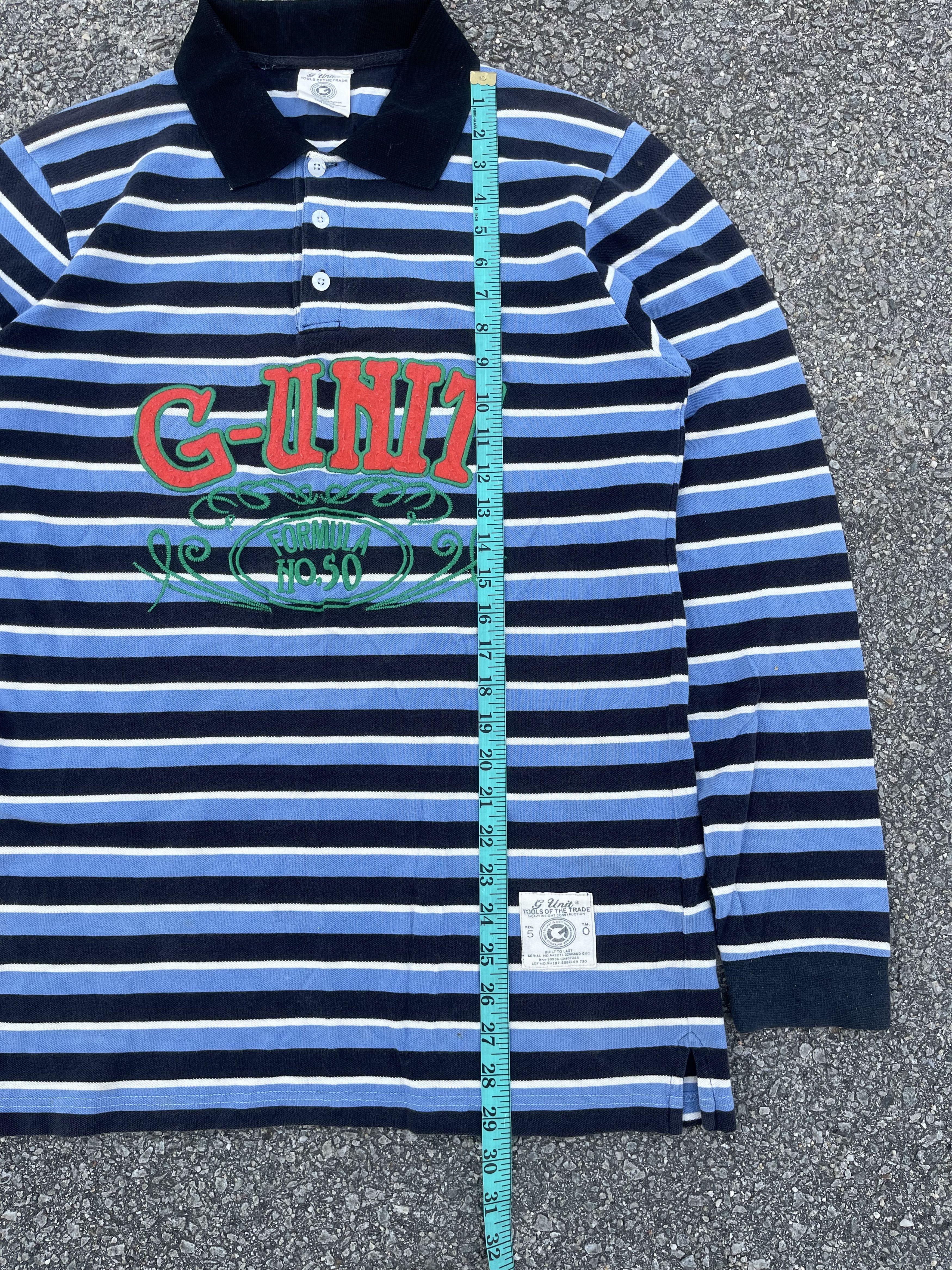 50 Cent × G-Unit × Rap Tees Vintage y2k G UNIT L/S Polo Shirt Size US XL / EU 56 / 4 - 9 Thumbnail