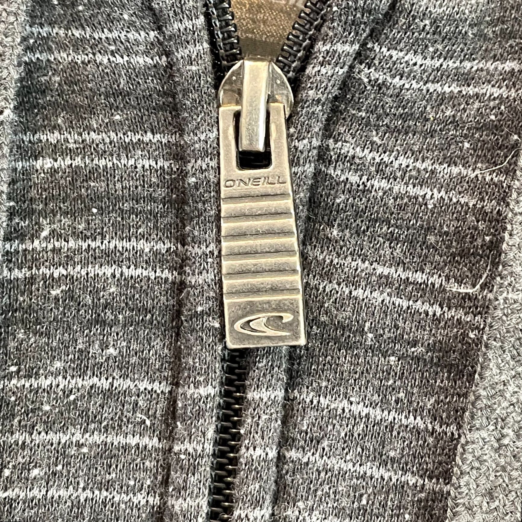 O'Neill VINTAGE O'Neill Hoodie Men XL Gray Full Zip Striped Sherpa Fleece Lined Y2K 90s Grunge Outdoor Logo Size US XL / EU 56 / 4 - 4 Thumbnail