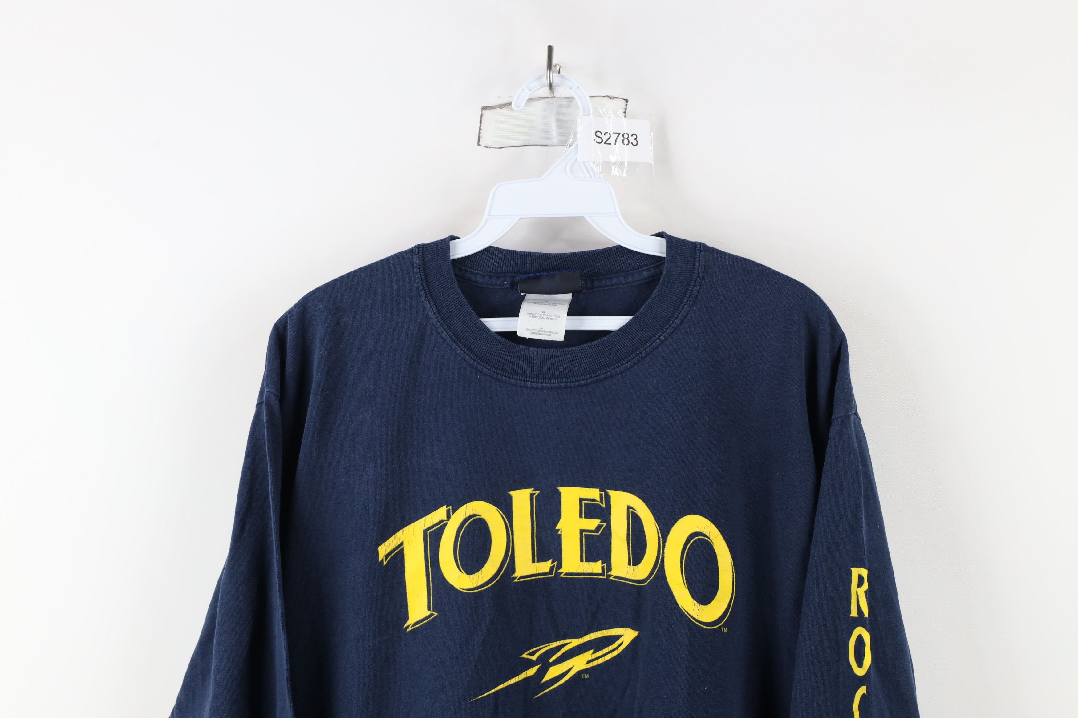 Vintage Vintage 90s University of Toledo Rockets Long Sleeve T-Shirt Size US L / EU 52-54 / 3 - 2 Thumbnail