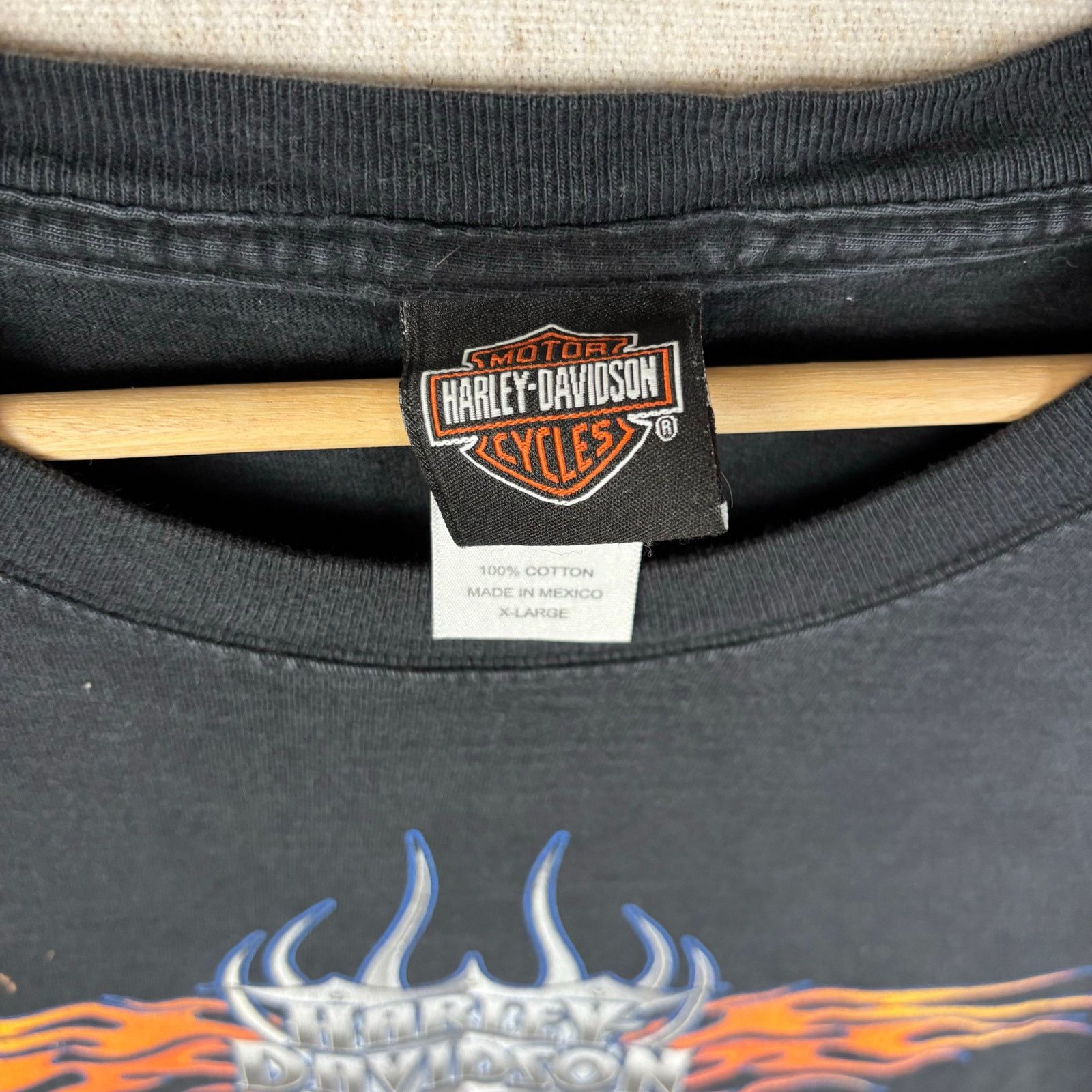Harley Davidson Harley Davidson Long Sleeve Print 2008 Black Tee Size US XL / EU 56 / 4 - 7 Thumbnail
