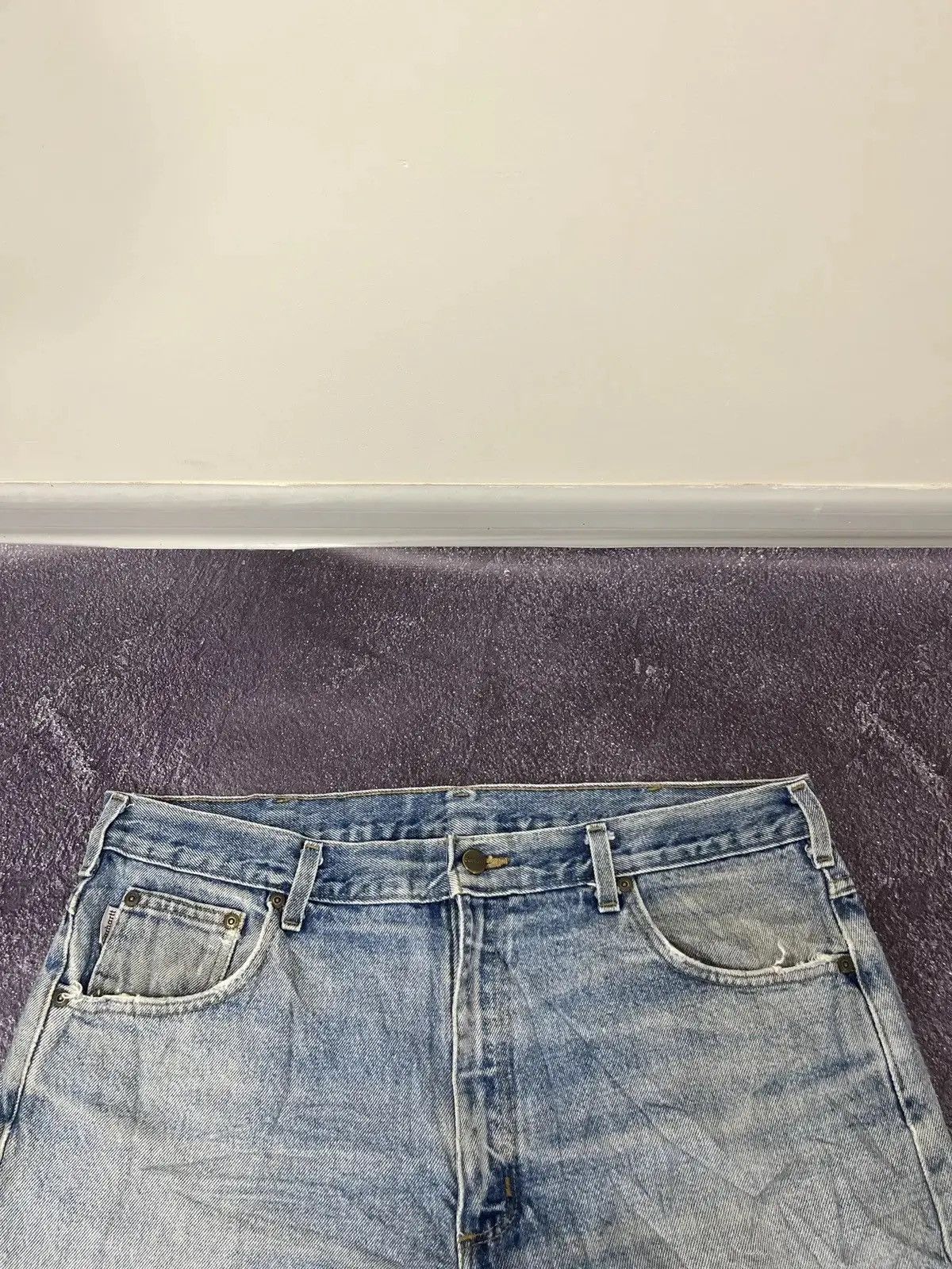 Carhartt × Vintage Vintage Carhartt Faded Denim Relaxed Fit Hype Baggy Jeans Size US 38 / EU 54 - 7 Thumbnail
