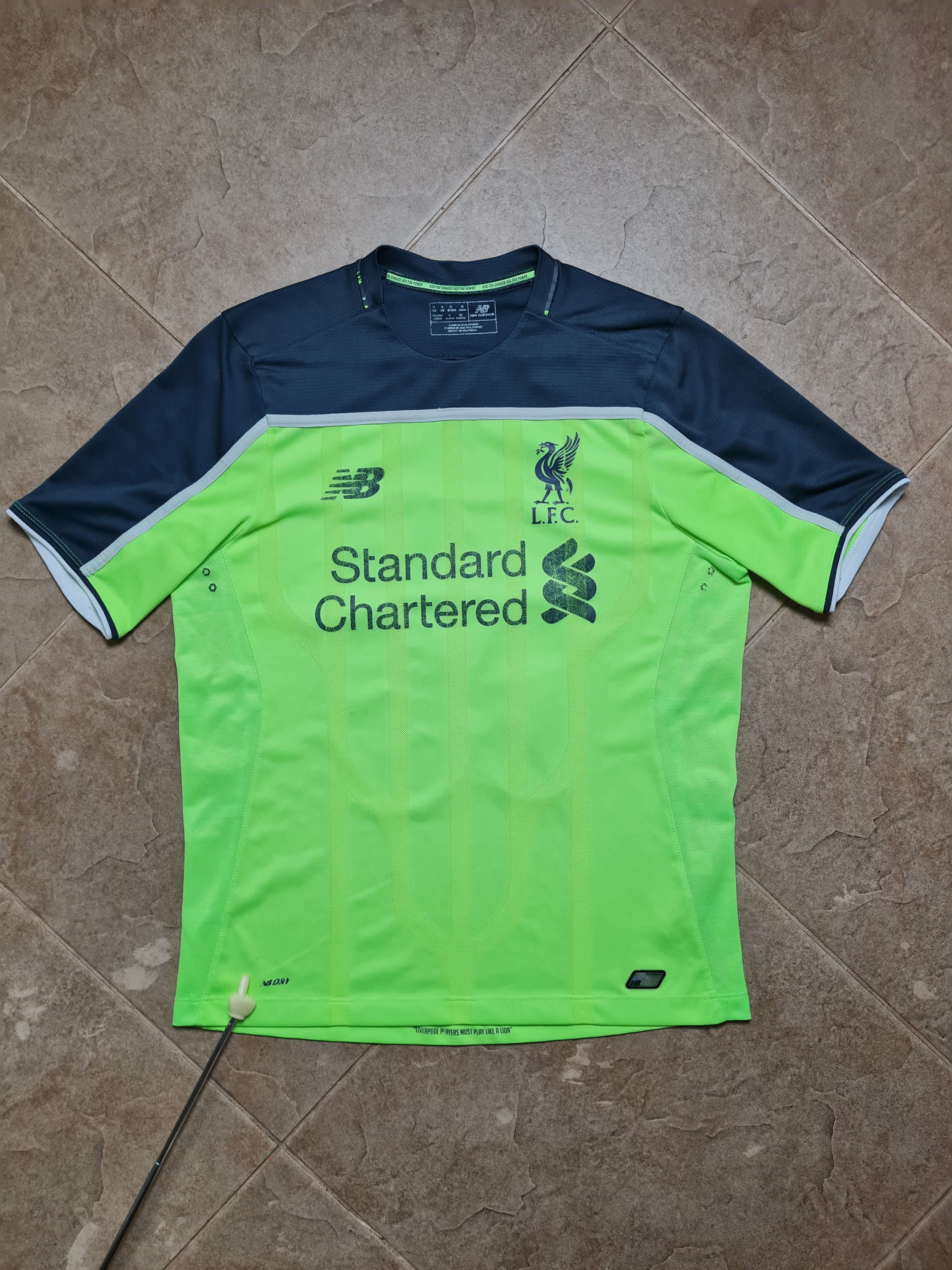 New Balance LIVERPOOL FC 2016/17 Third Sadio MANE 19 NB Toxic Green Size US S / EU 44-46 / 1 - 5 Thumbnail