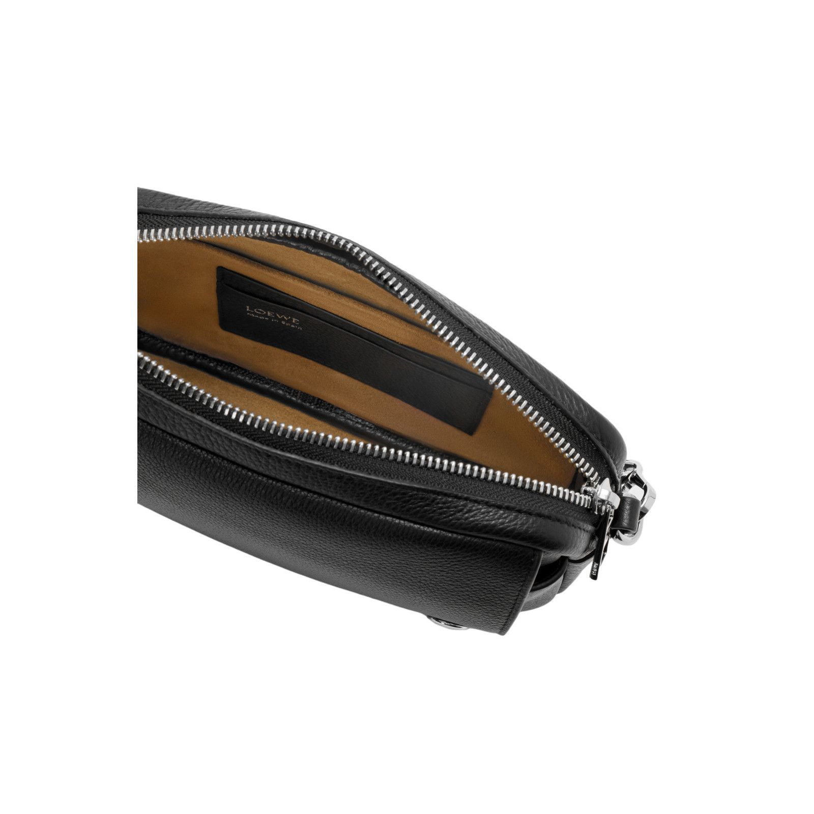 Loewe LOEWE Pebble Small $2100 Grained Leather Black Messenger Bag Size ONE SIZE - 3 Thumbnail