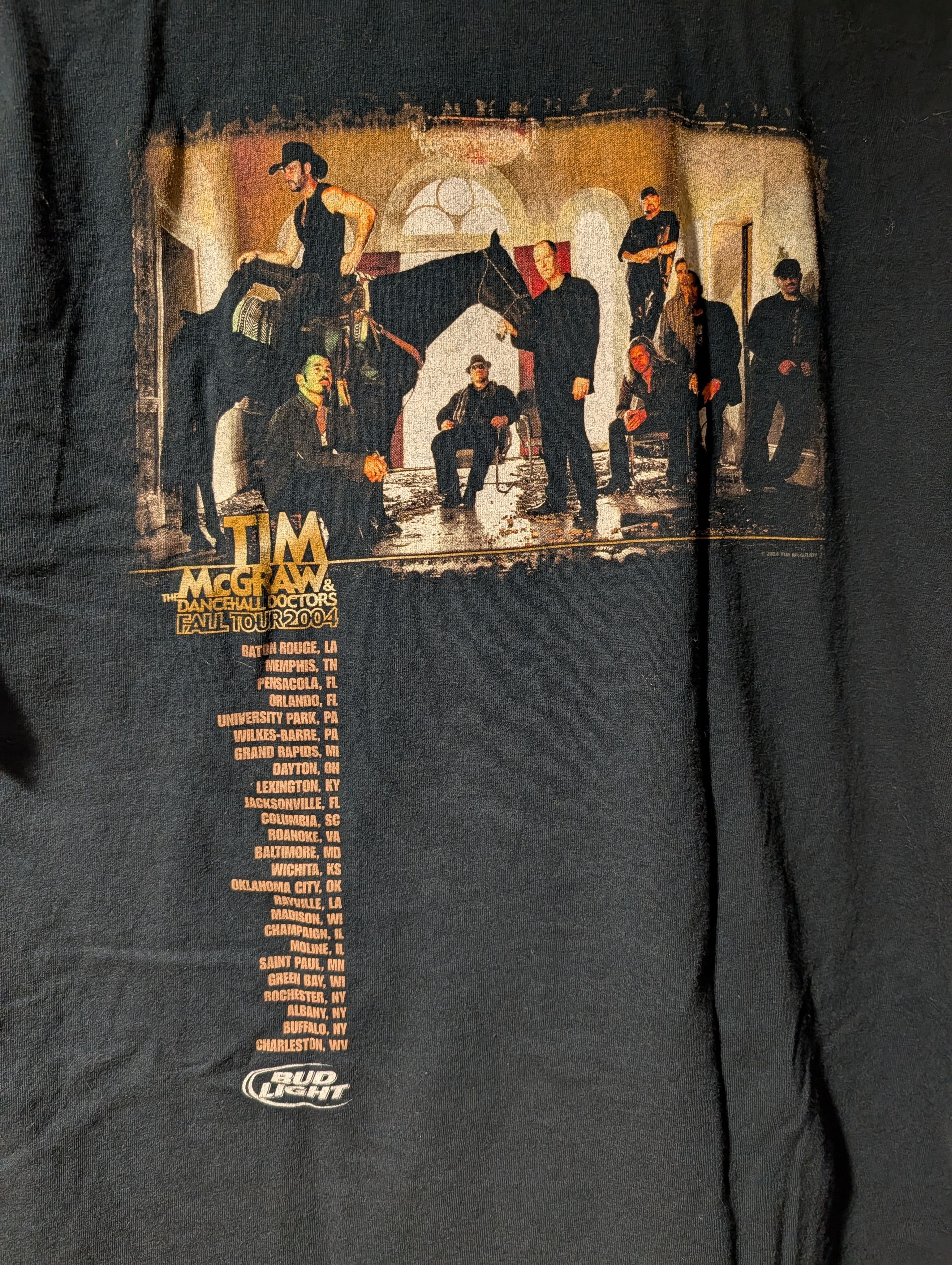 Band Tees Vintage 2004 Tim McGraw Hance Hall Doctors Tour T-Shirt Size US L / EU 52-54 / 3 - 6 Thumbnail
