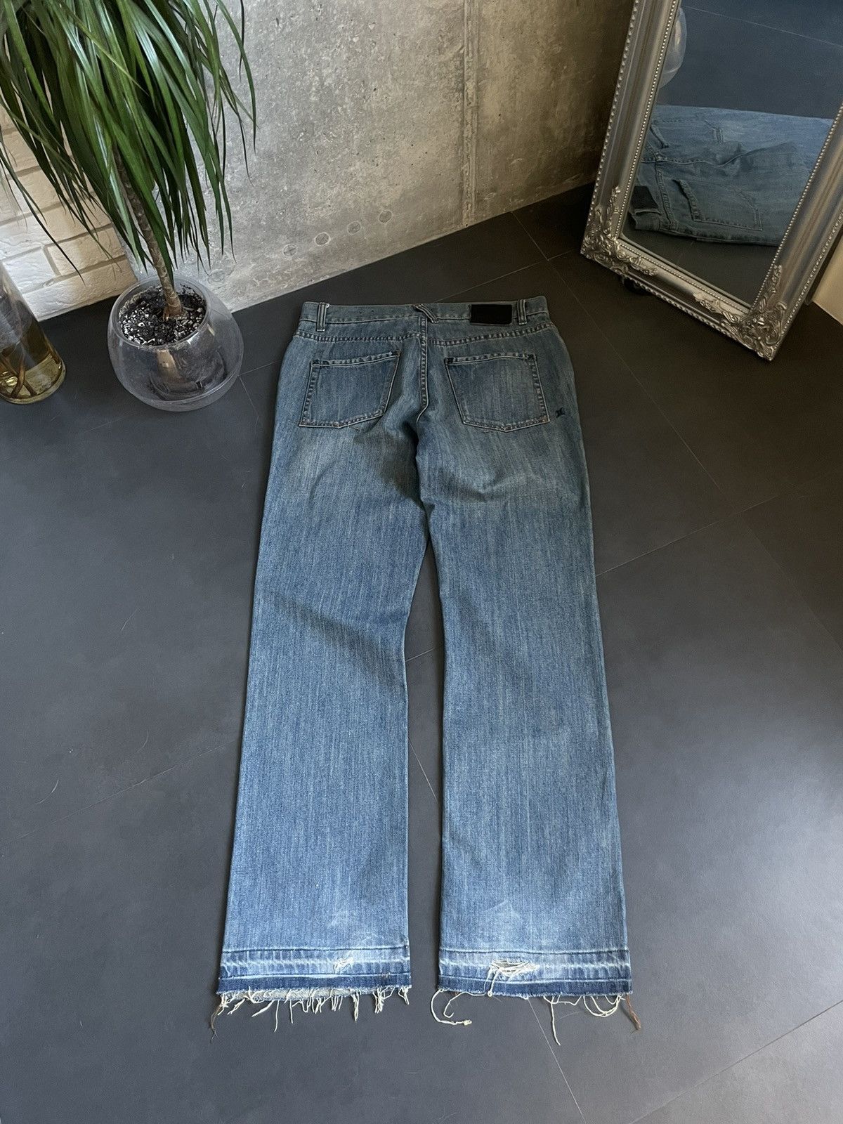 Japanese Brand Vintage Y2K Faded Baggy Skater Cyber Grunge Jeans Balenciaga Size US 33 - 4 Thumbnail