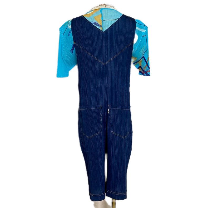 Issey Miyake Issey Miyake size:3 Blue denim imitation series dress Size S / US 4 / IT 40 - 5 Thumbnail