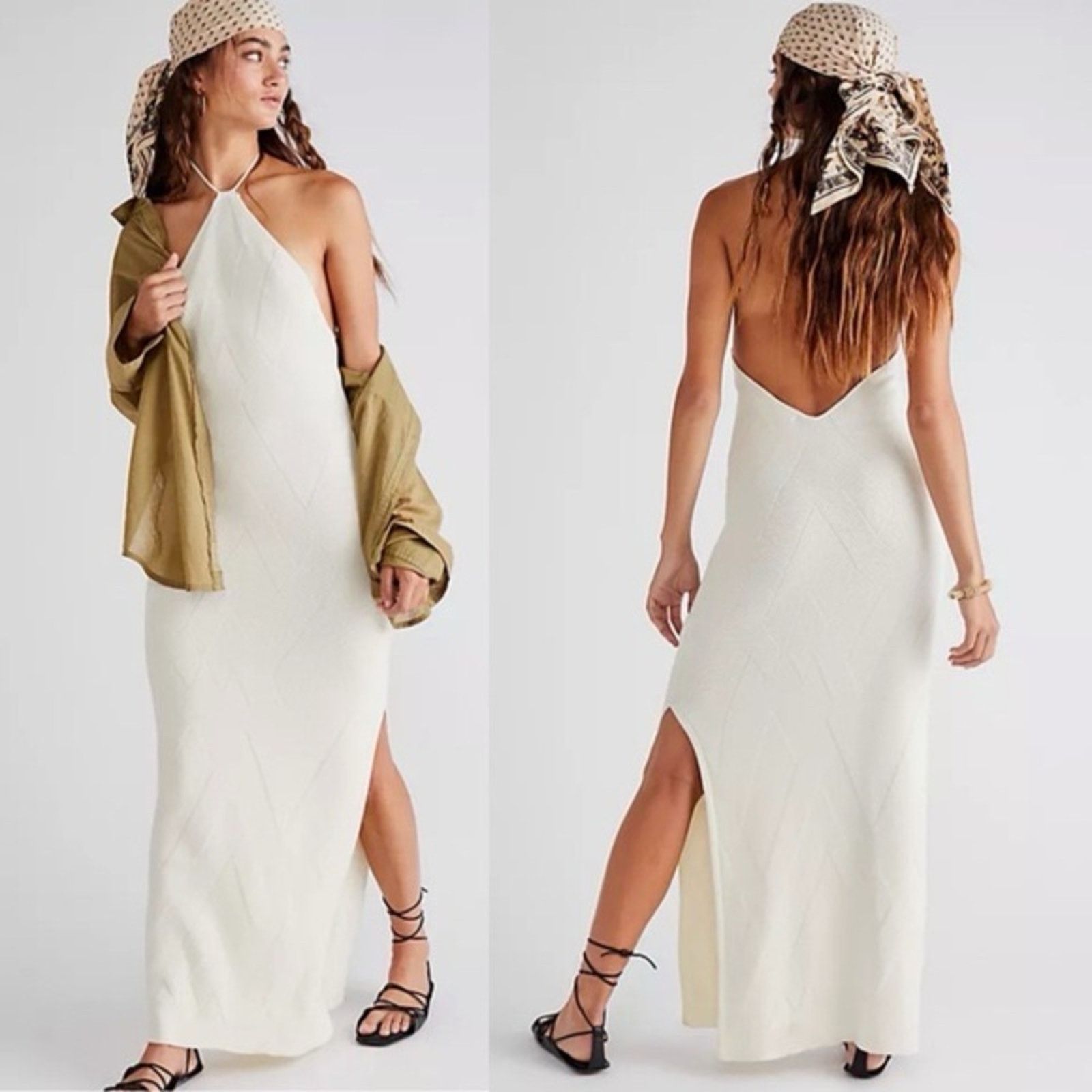 Free People 🎉LAST PIECE🎉FREE PEOPLE Kristy Sweater Maxi Dress Size XL / US 12-14 / IT 48-50 - 3 Thumbnail