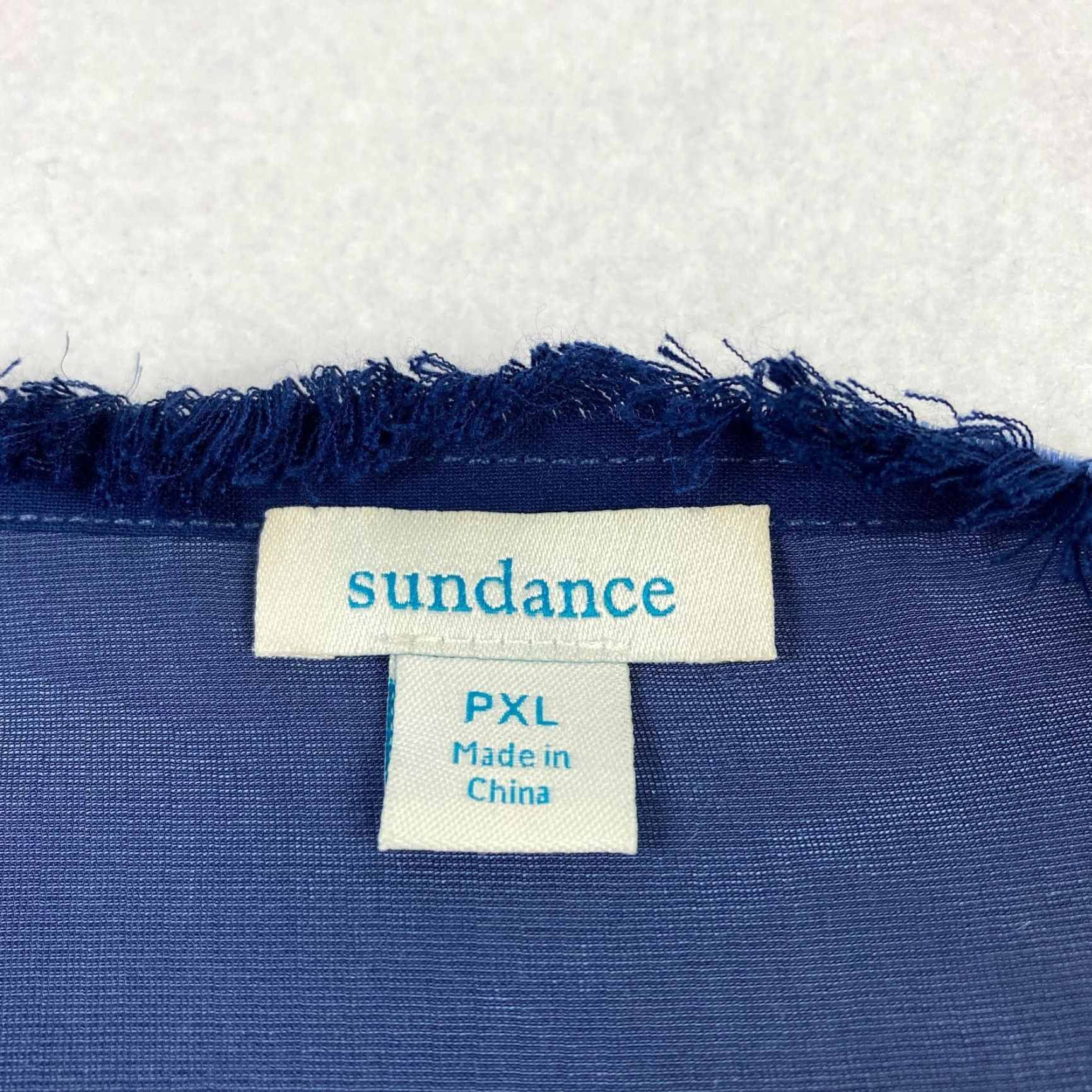 Vintage Sundance The Best Spring Velvet Tunic Shift Dress PXL Blue Silk Blend Size XL / US 12-14 / IT 48-50 - 4 Thumbnail