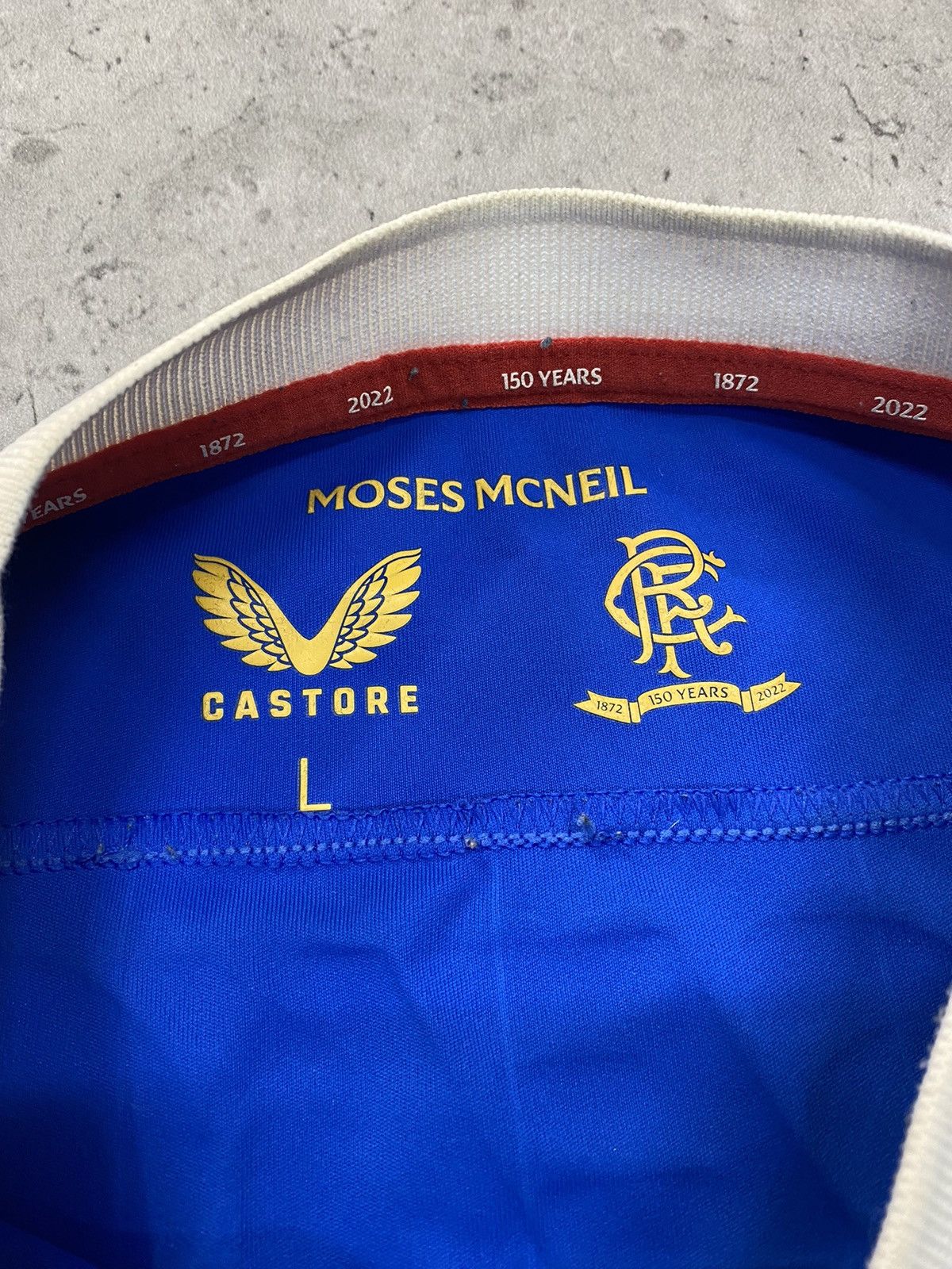 Vintage Castore Glasgow Rangers 2021 2022 home soccer jersey Size US L / EU 52-54 / 3 - 6 Thumbnail