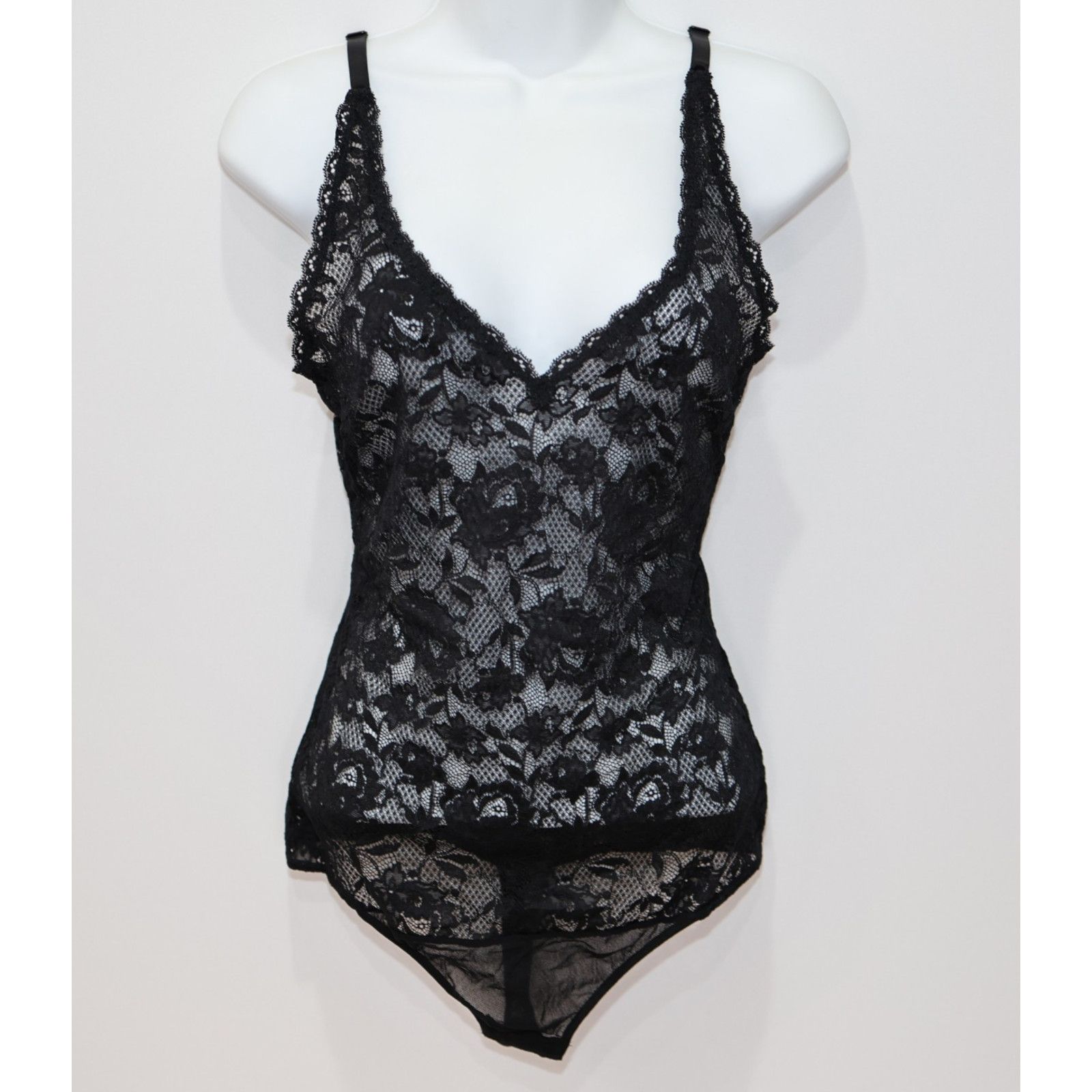 Cosabella NWT COSABELLA Black Floral Lace Bodysuit Lingerie Top Size L Size L / US 10 / IT 46 - 1 Thumbnail