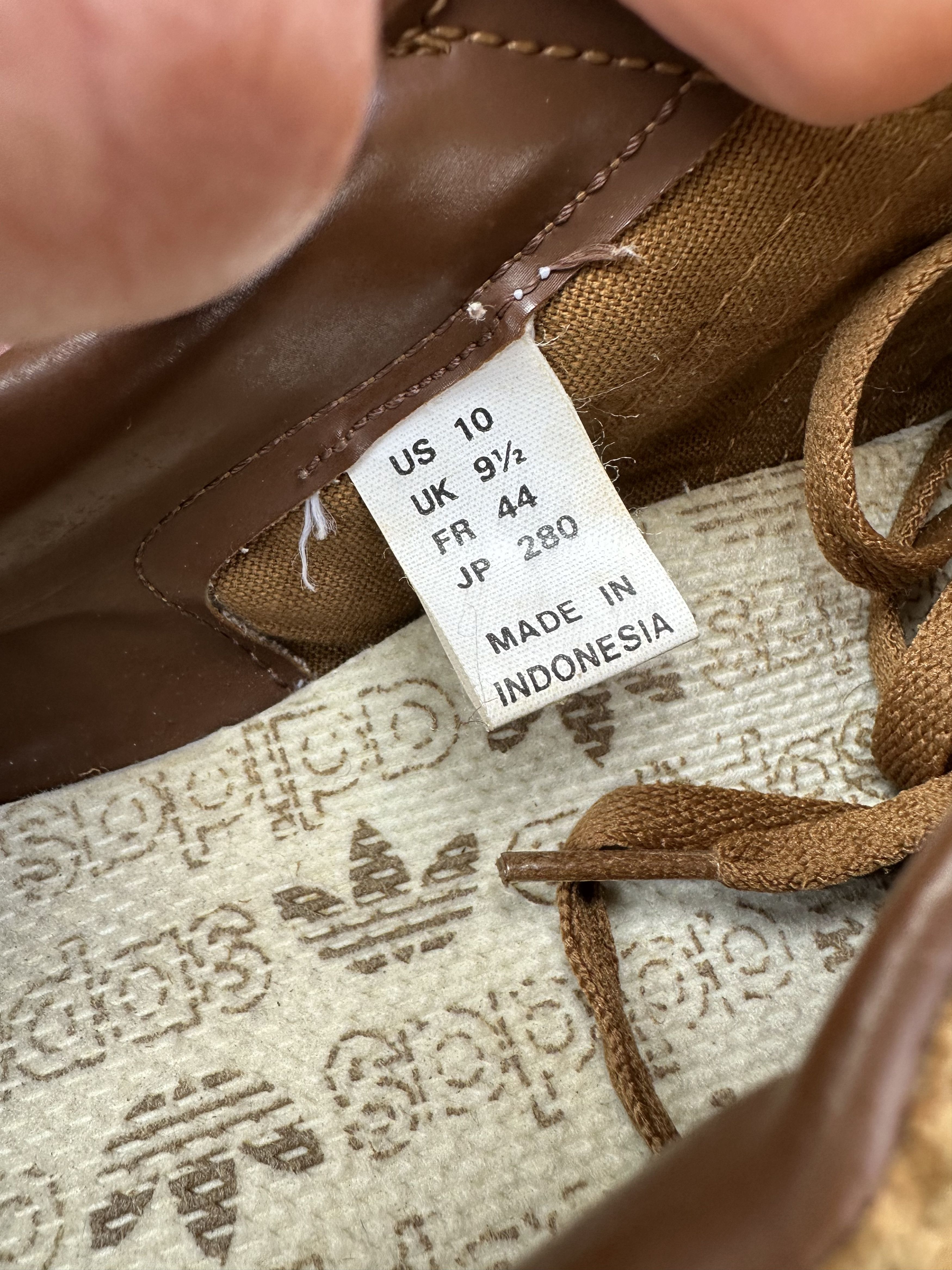 Adidas adidas ‘Harput’s Tobacco’, Made In Indonesia 1995, UK9.5 Size US 10 / EU 43 - 6 Thumbnail