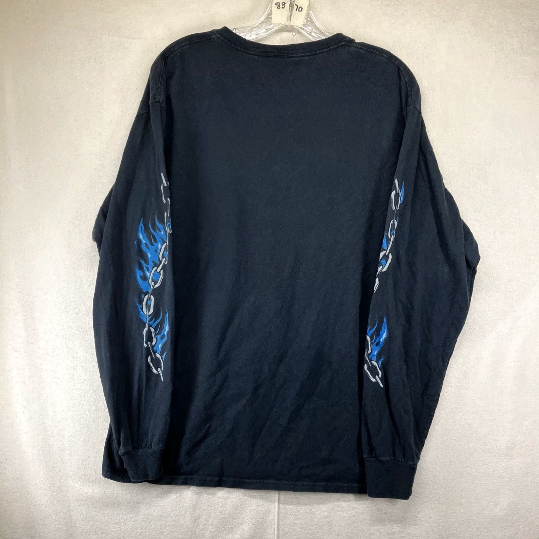 Lamborghini Samborghini Streetwear T-Shirt Men’s Large Black Graphic Print Lightning Skull Long Sleeve Size US L / EU 52-54 / 3 - 3 Thumbnail