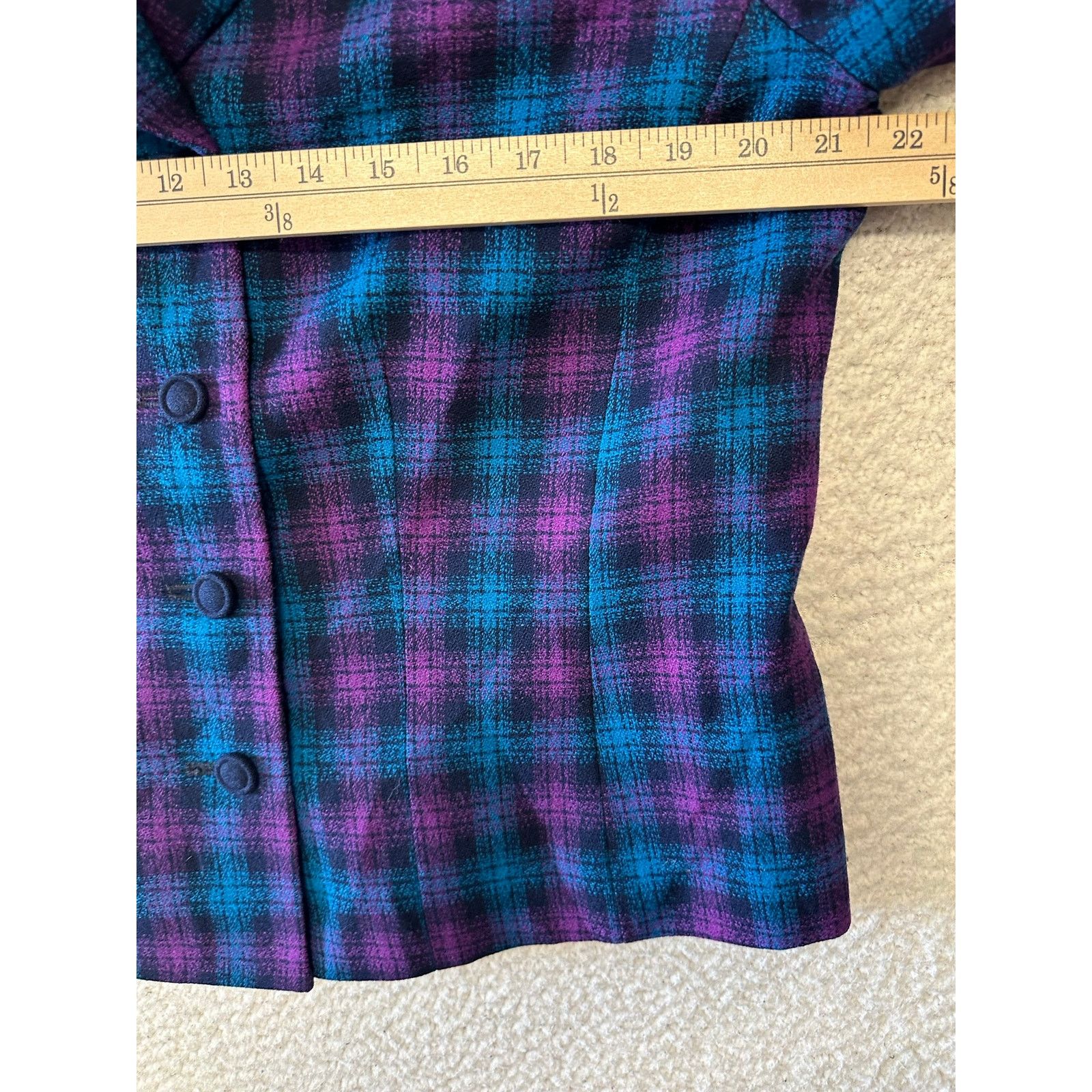 Pendleton Vintage Pendleton Womens Plaid Wool Blazer Jacket Size 14 Size XL / US 12-14 / IT 48-50 - 7 Thumbnail