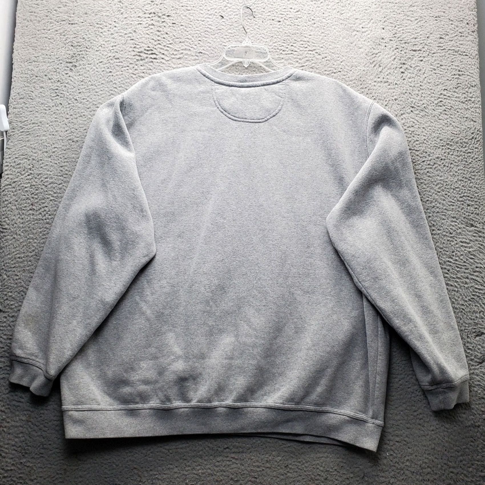 Carhartt Carhartt Mens 3XL Sweatshirt Gray Heather Fleece Lined Crew Neck Pullover Loose Fit Size US XXL / EU 58 / 5 - 2 Thumbnail
