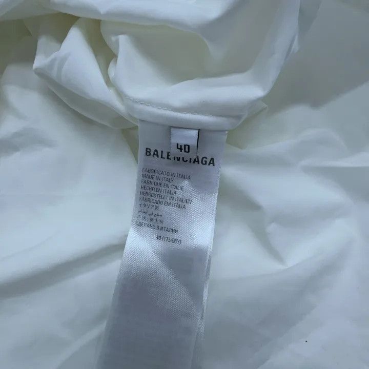 Balenciaga Balenciaga Balenciaga Long Sleeve White Shirt for Men -250 Size US M / EU 48-50 / 2 - 2 Thumbnail