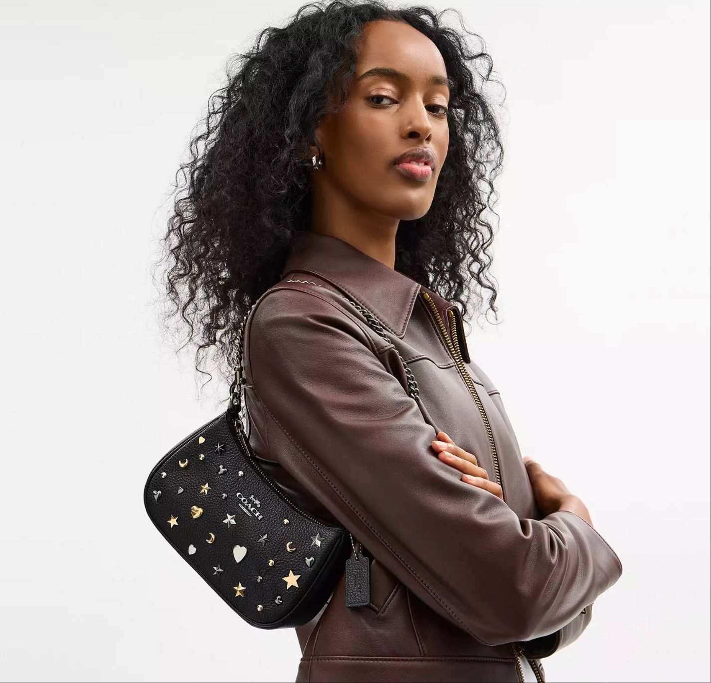 Coach Teri Mini Crossbody Bag With Rivets CCE44 Size ONE SIZE - 8 Thumbnail