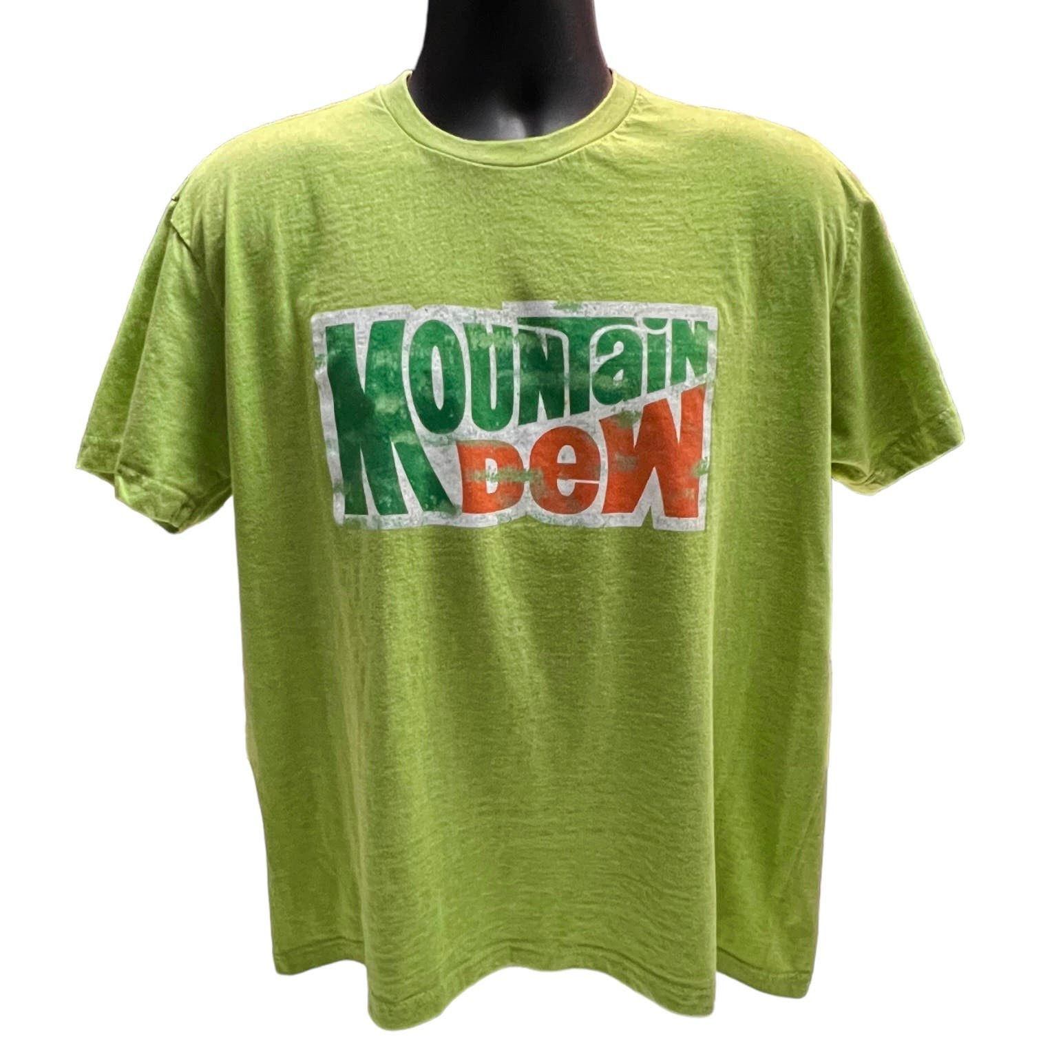 T-shirt Mountain Dew Vert - Taille S Homme, Occasion En Très Bon état