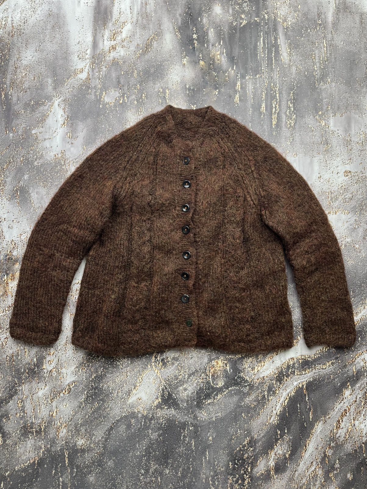 Vintage Vintage Mohair Cardigan Size L / US 10 / IT 46 - 1 Thumbnail